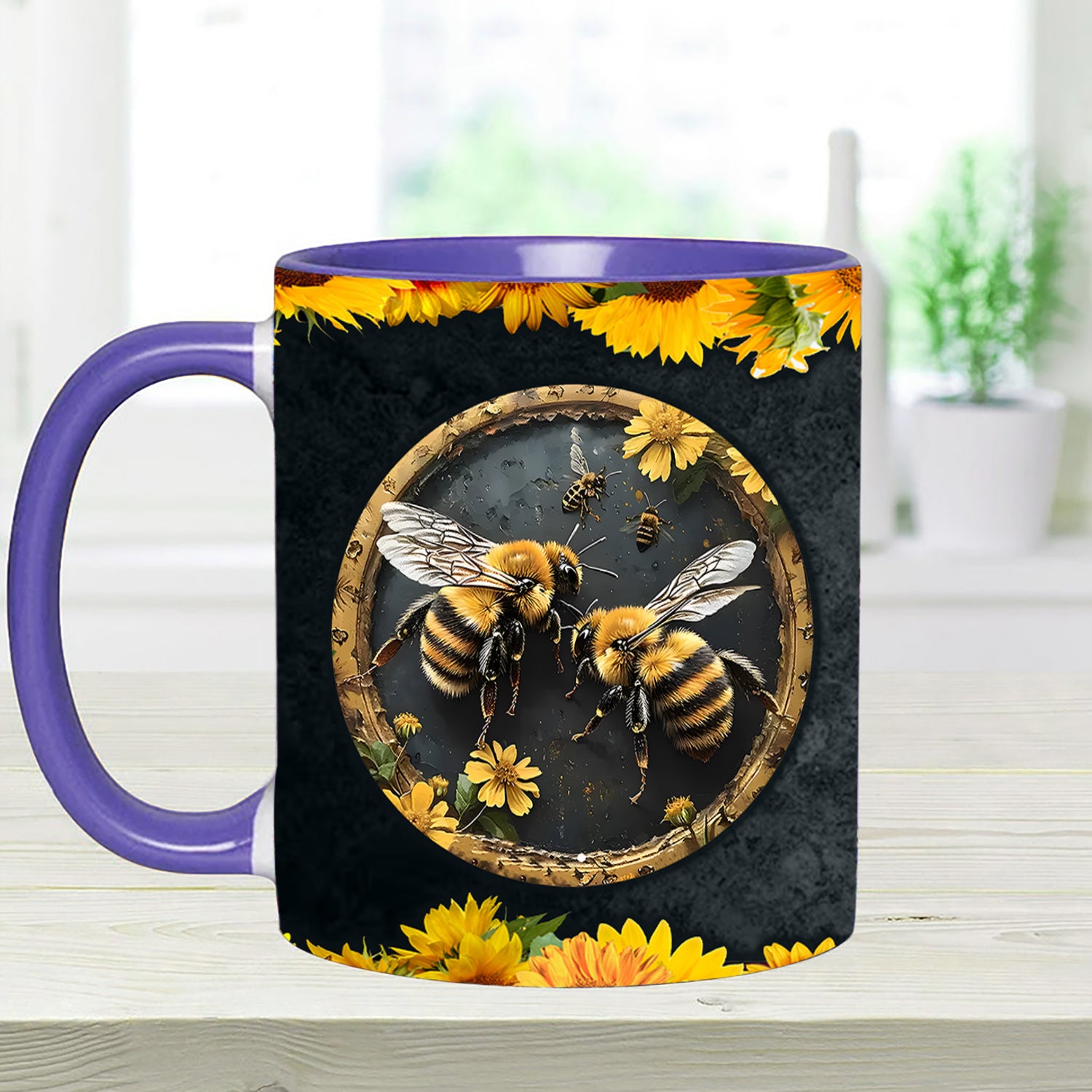 Bee Kind Sunflower Accent Mug Bee Gifts And Merchandise - Image 8