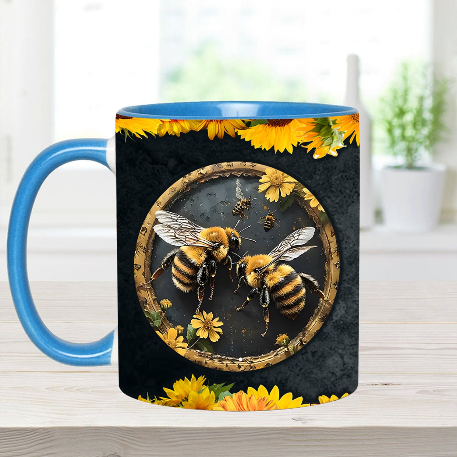 Bee Kind Sunflower Accent Mug Bee Gifts And Merchandise - Image 4