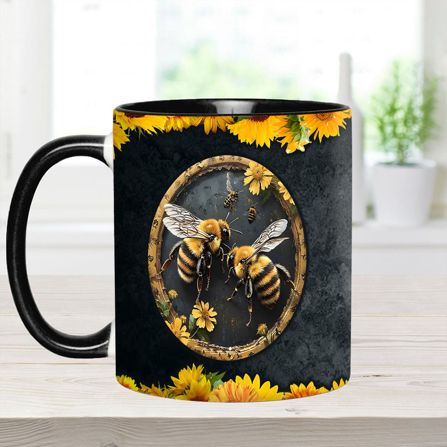 Bee Kind Sunflower Accent Mug Bee Gifts And Merchandise - Image 2