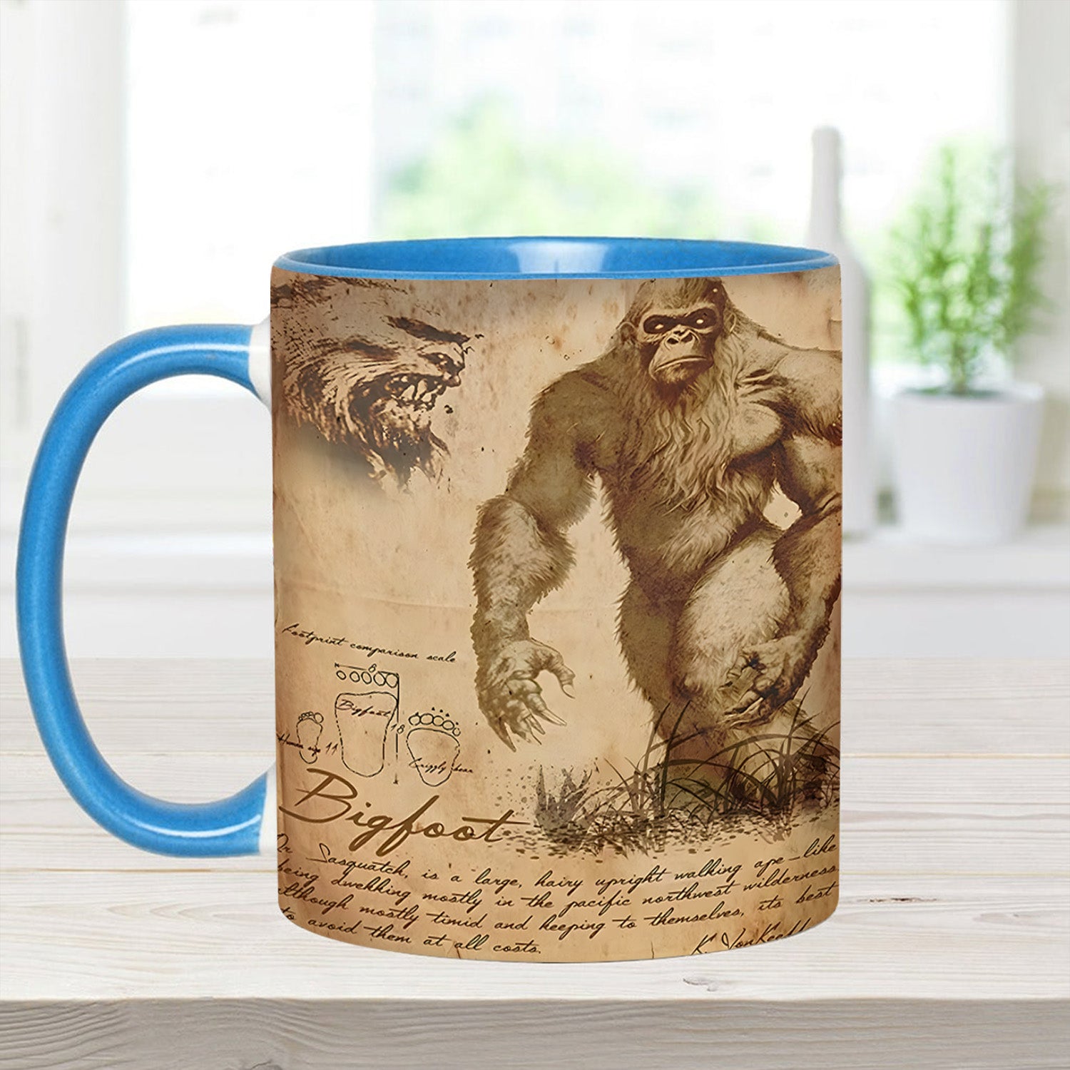 Bigfoot Accent Mug The Cryptid Chronicle Bigfoot Novelty Gifts For son - Image 3