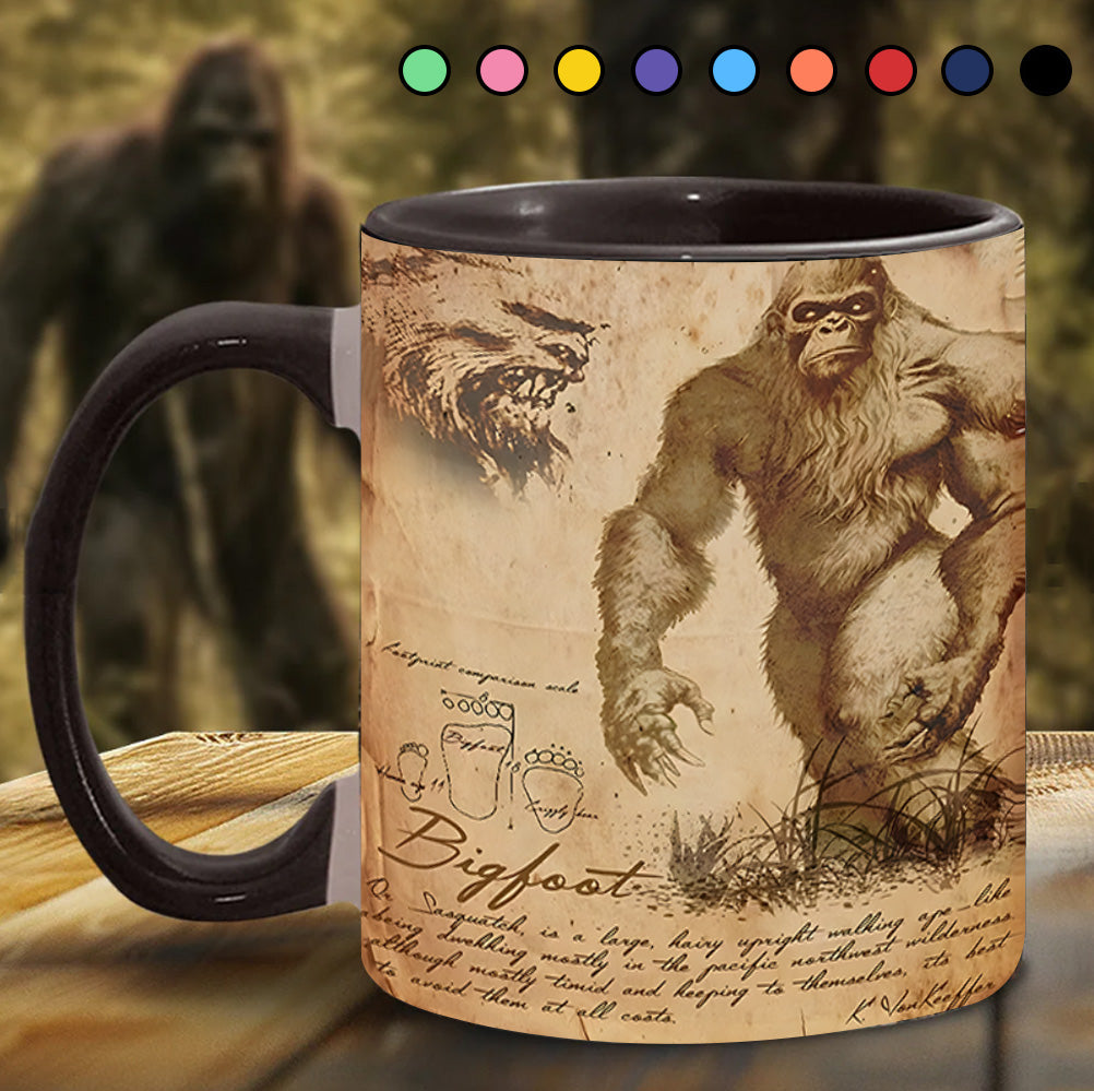 Bigfoot Accent Mug The Cryptid Chronicle Bigfoot Novelty Gifts For son