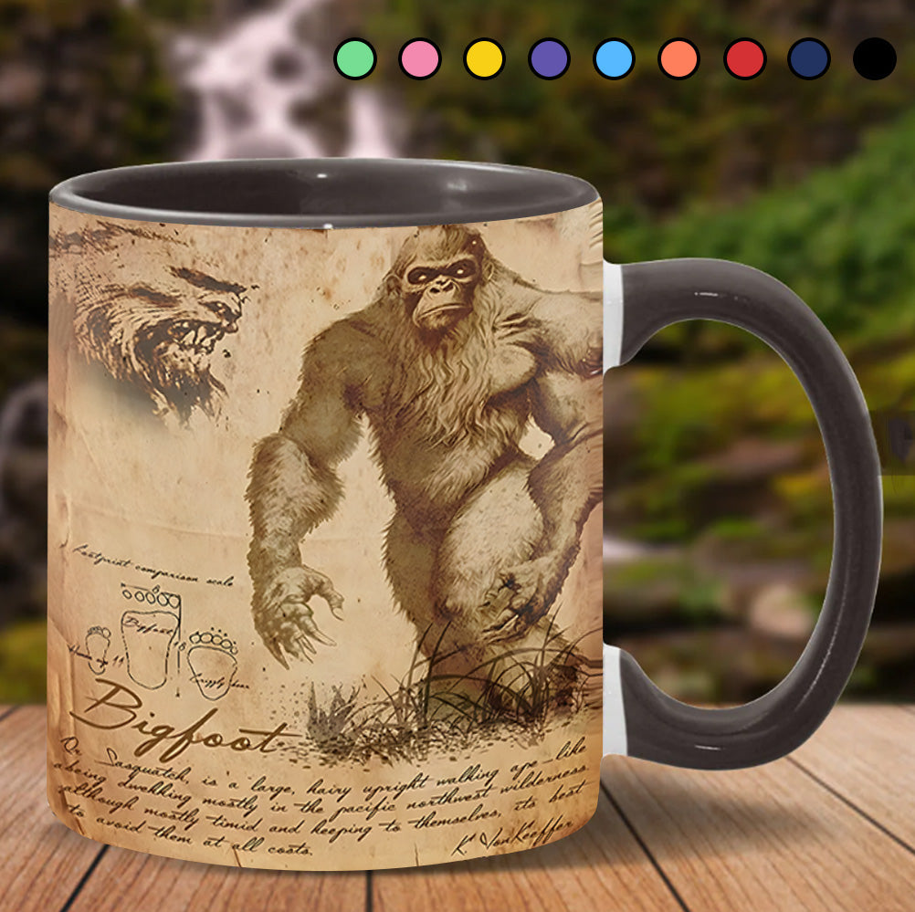 Bigfoot Accent Mug The Cryptid Chronicle Bigfoot Novelty Gifts For son - Image 13