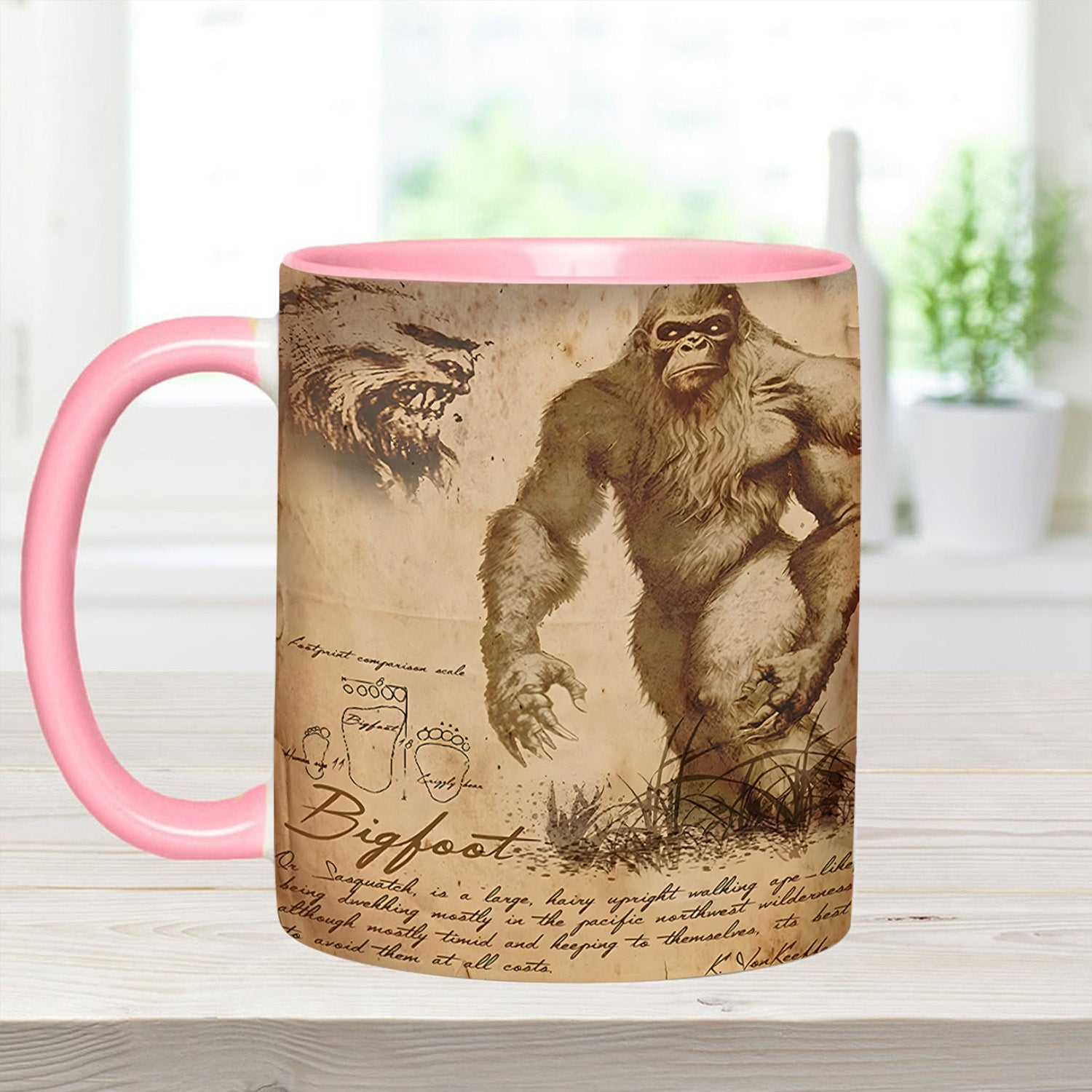 Bigfoot Accent Mug The Cryptid Chronicle Bigfoot Novelty Gifts For son - Image 10