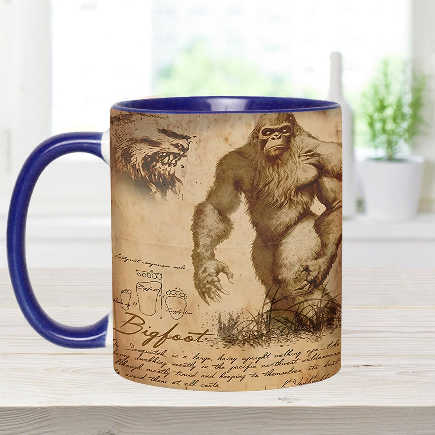 Bigfoot Accent Mug The Cryptid Chronicle Bigfoot Novelty Gifts For son - Image 9