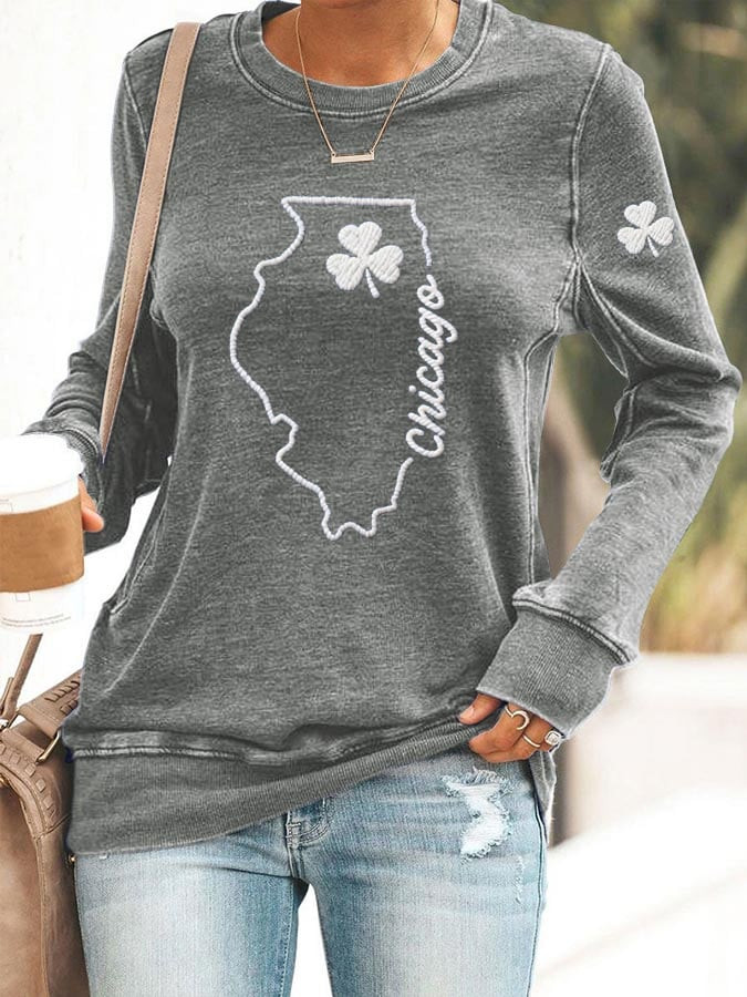Chicago St Patrick's Day Sweatshirt St Paddys Day Shirts Cool St Patrick's Day Gifts