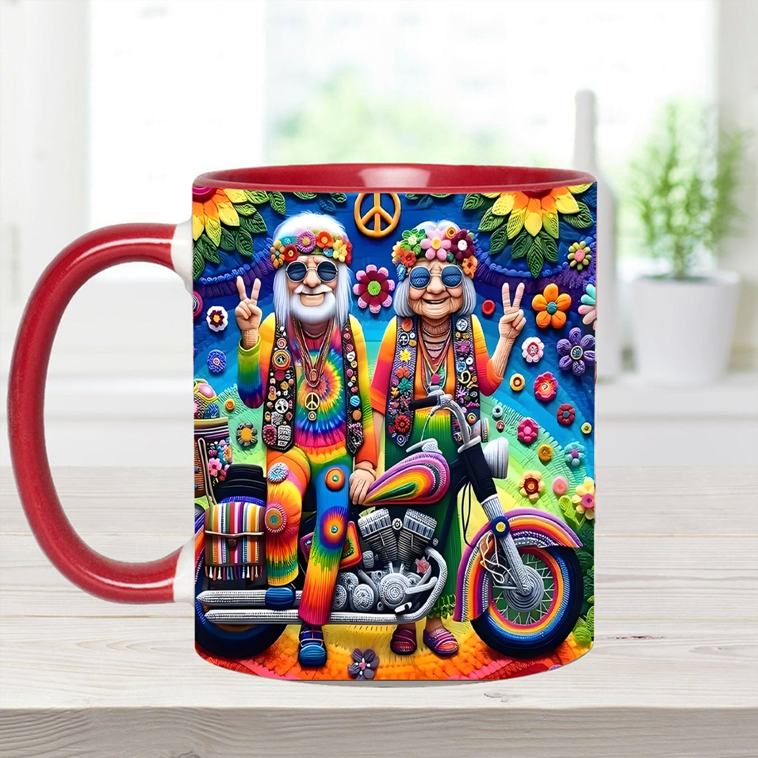 Couple Hippie Accent Mug Best Gifts For Hippie Friends - Image 4
