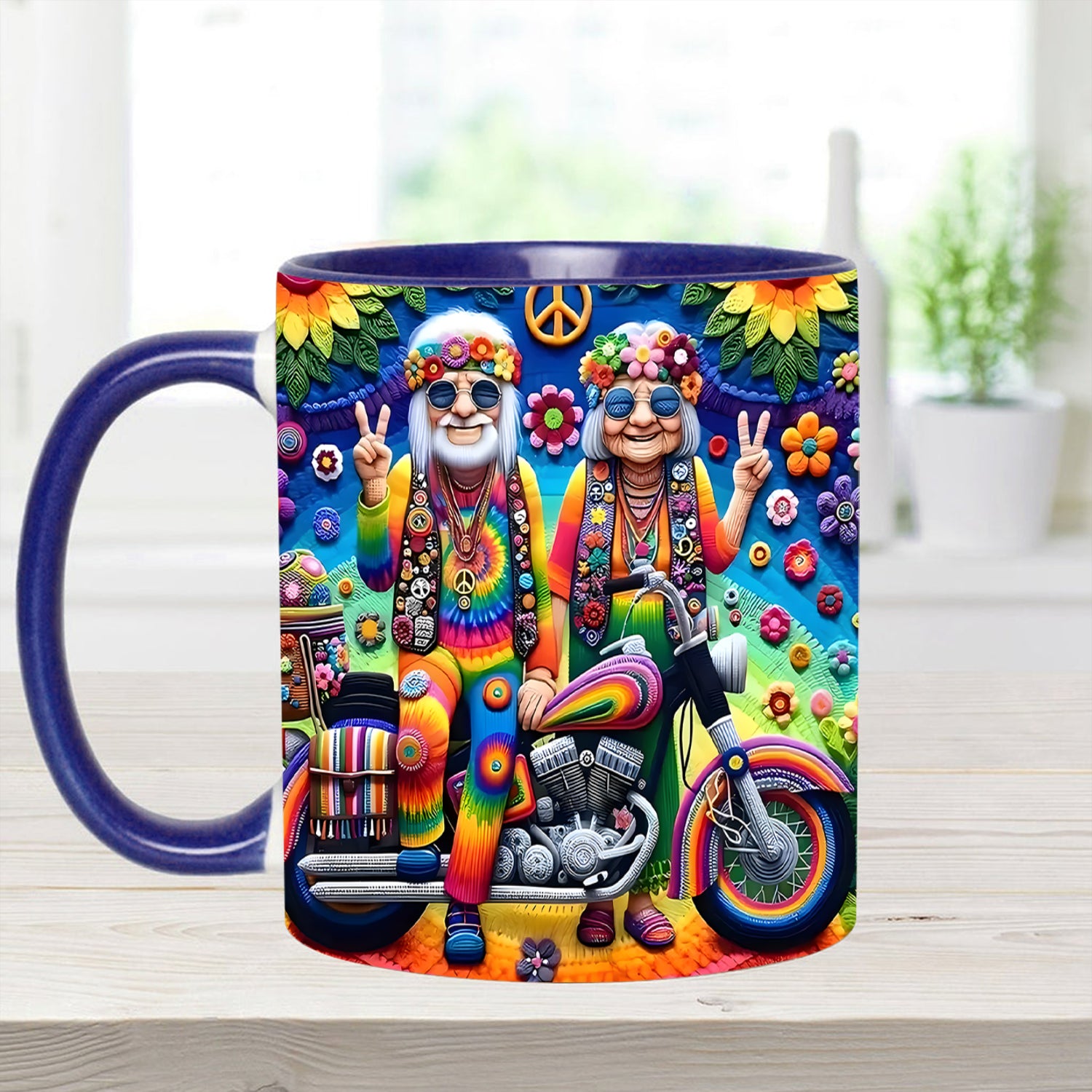 Couple Hippie Accent Mug Best Gifts For Hippie Friends - Image 10