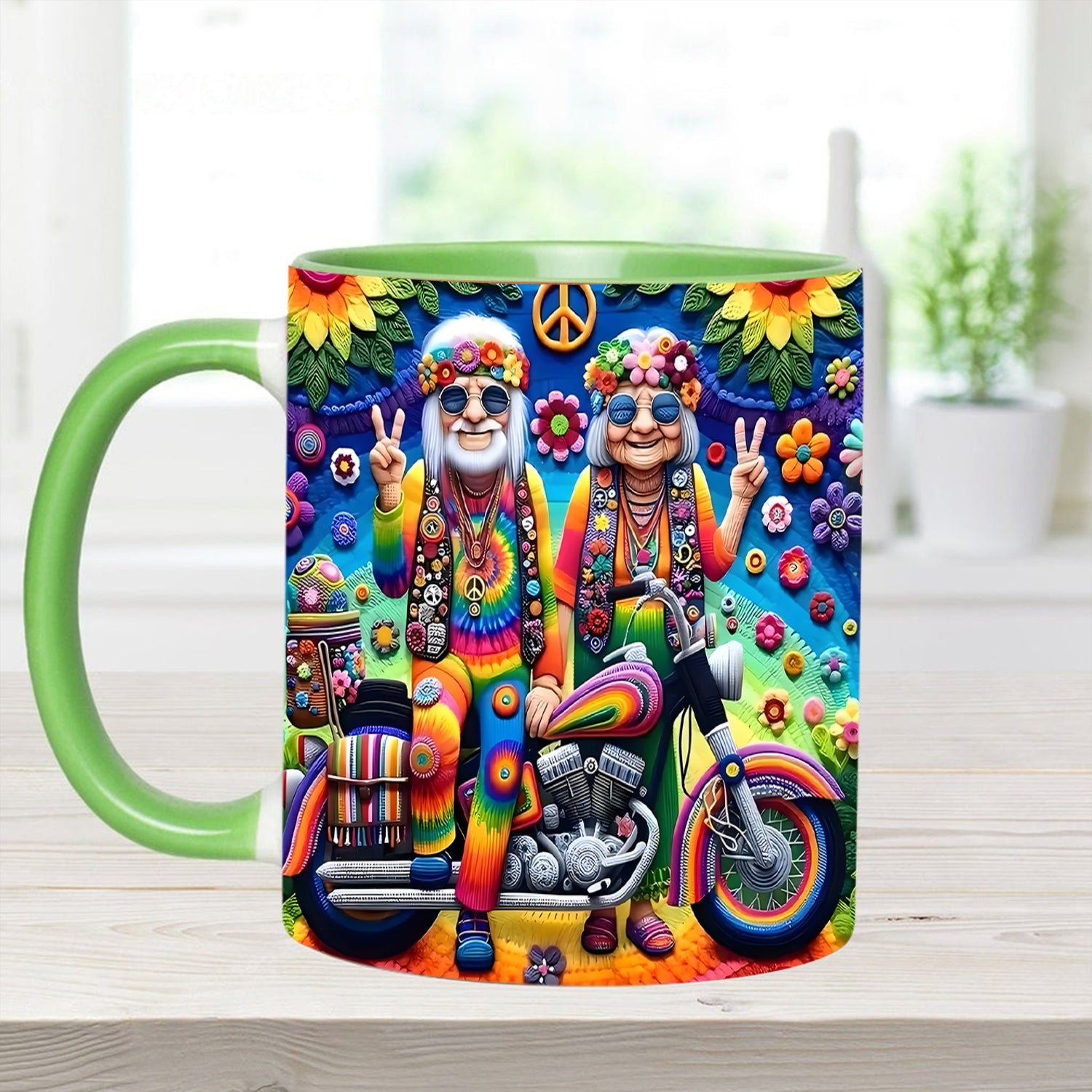 Couple Hippie Accent Mug Best Gifts For Hippie Friends - Image 6