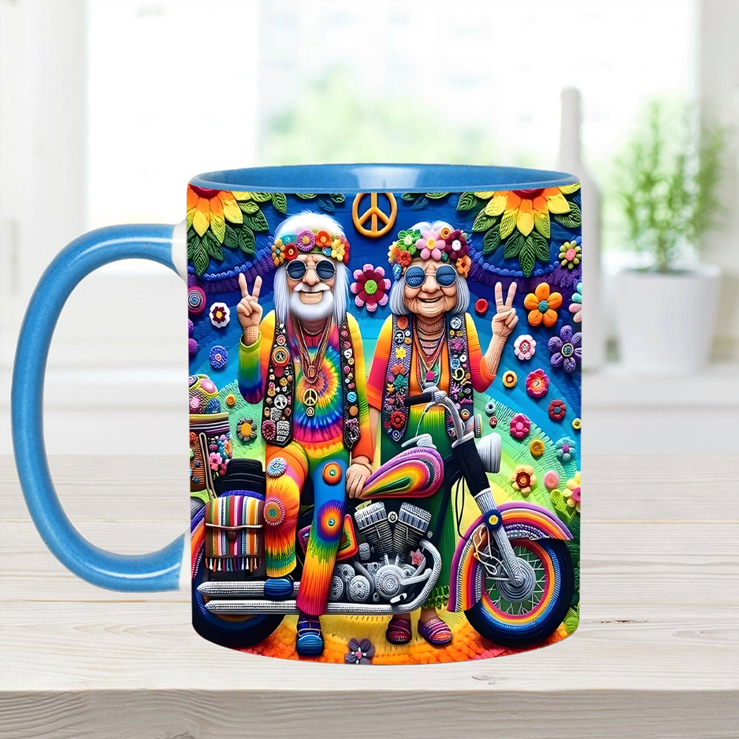 Couple Hippie Accent Mug Best Gifts For Hippie Friends - Image 7