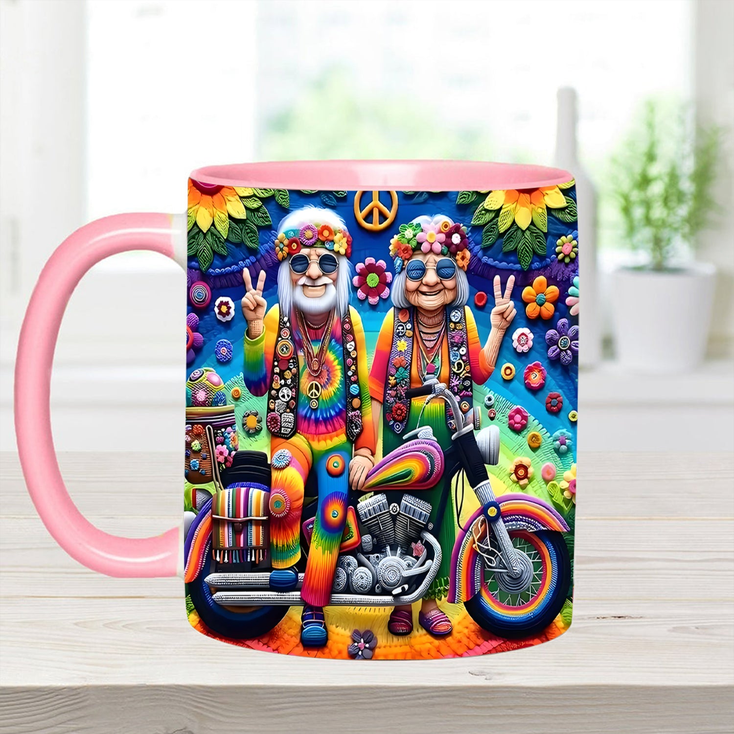 Couple Hippie Accent Mug Best Gifts For Hippie Friends - Image 11