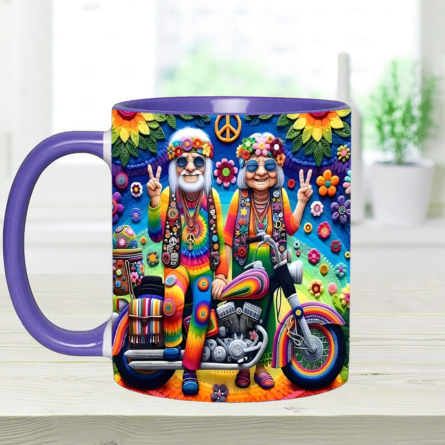Couple Hippie Accent Mug Best Gifts For Hippie Friends - Image 8