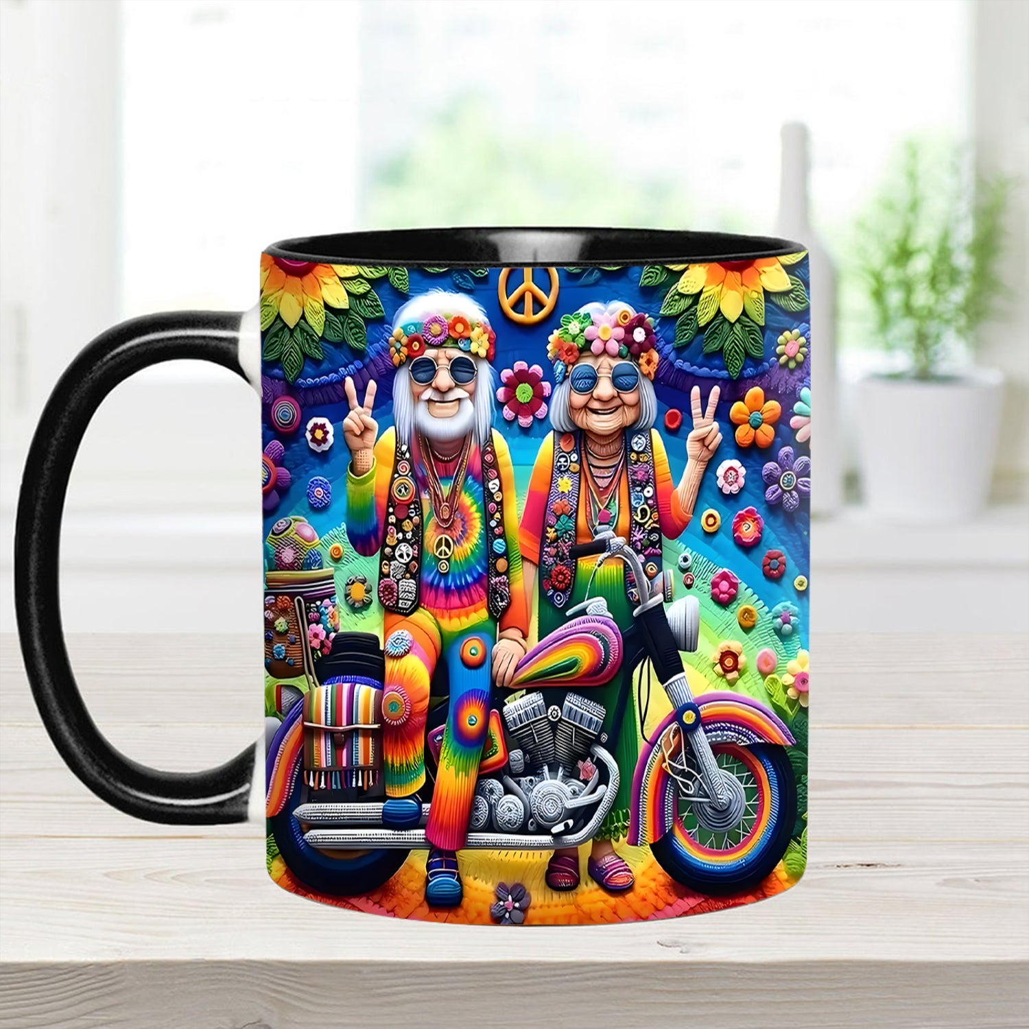 Couple Hippie Accent Mug Best Gifts For Hippie Friends - Image 5