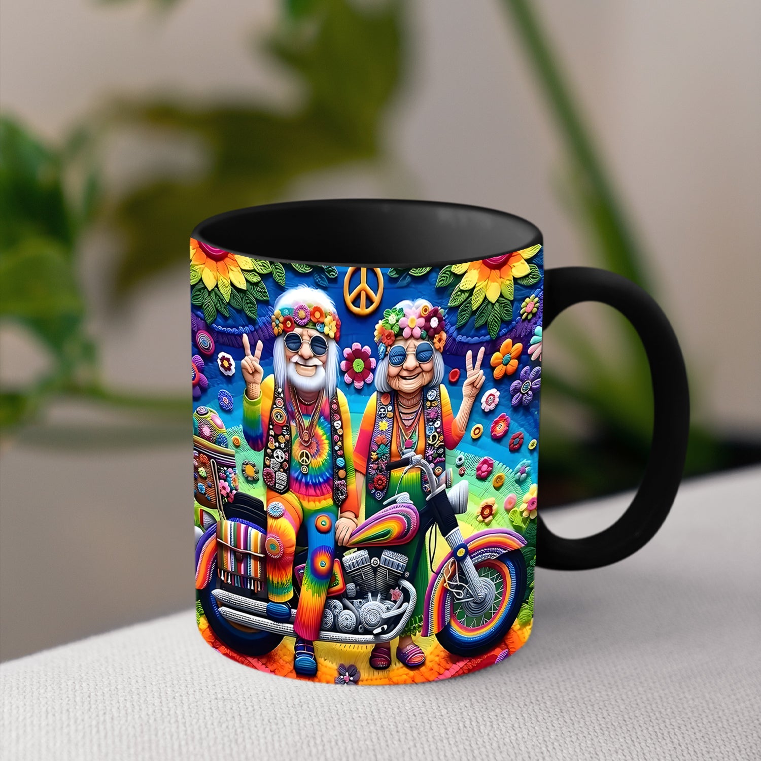 Couple Hippie Accent Mug Best Gifts For Hippie Friends - Image 3