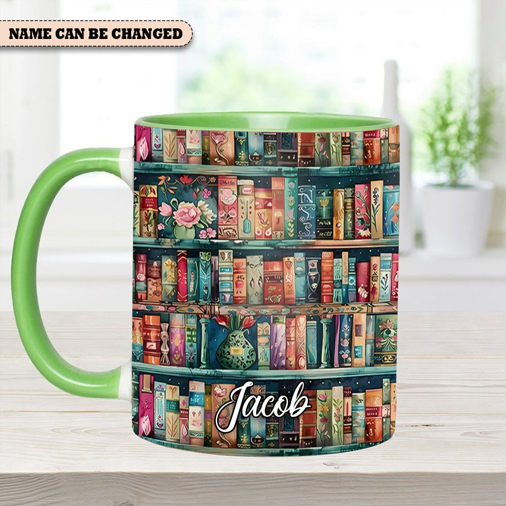 Cozy Library Lover's Dream Personalized Bookshelf Mug Birthday Presents For Book Lovers - Image 5