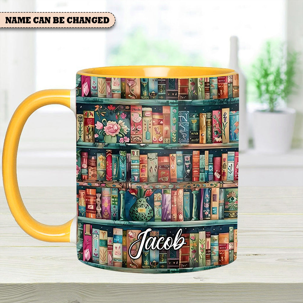 Cozy Library Lover's Dream Personalized Bookshelf Mug Birthday Presents For Book Lovers - Image 12