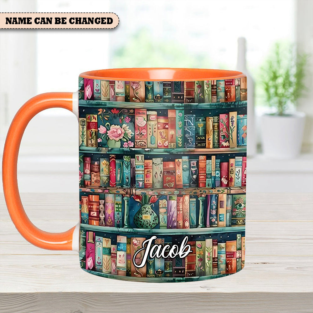 Cozy Library Lover's Dream Personalized Bookshelf Mug Birthday Presents For Book Lovers - Image 8