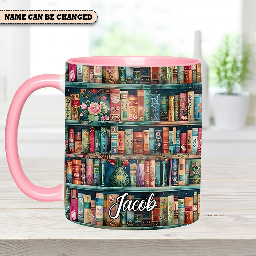 Cozy Library Lover's Dream Personalized Bookshelf Mug Birthday Presents For Book Lovers - Image 9