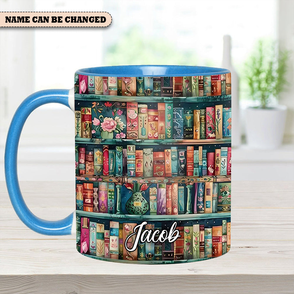 Cozy Library Lover's Dream Personalized Bookshelf Mug Birthday Presents For Book Lovers - Image 6