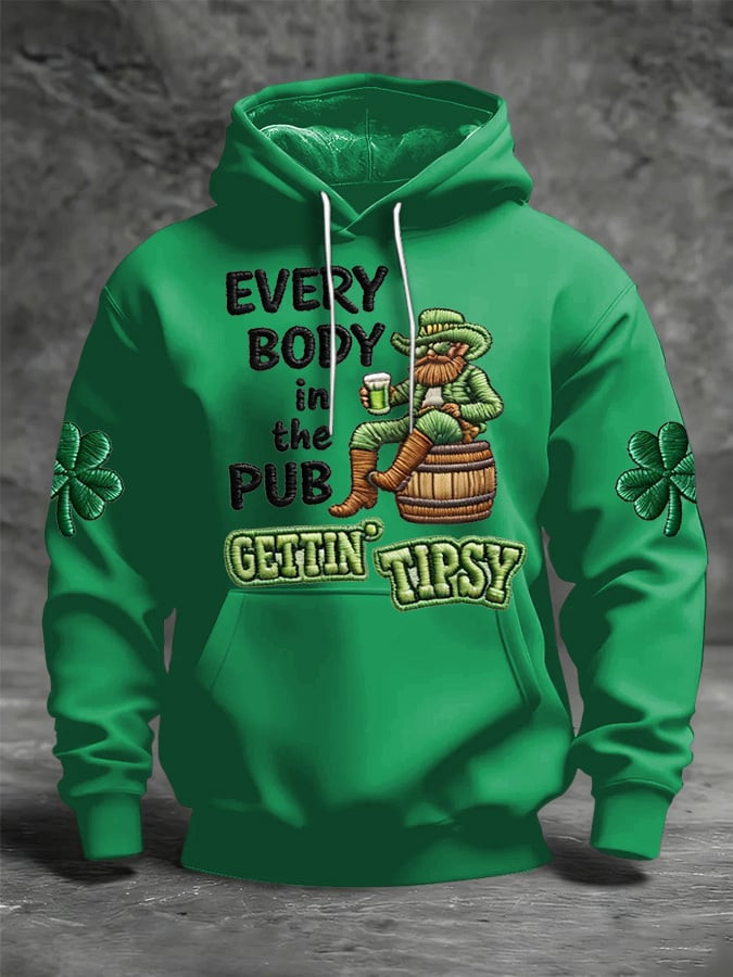 Everybody In The Pub Gettin Tipsy Hoodie St Patricks Outfit Great St Patrick's Gift Ideas - Image 2