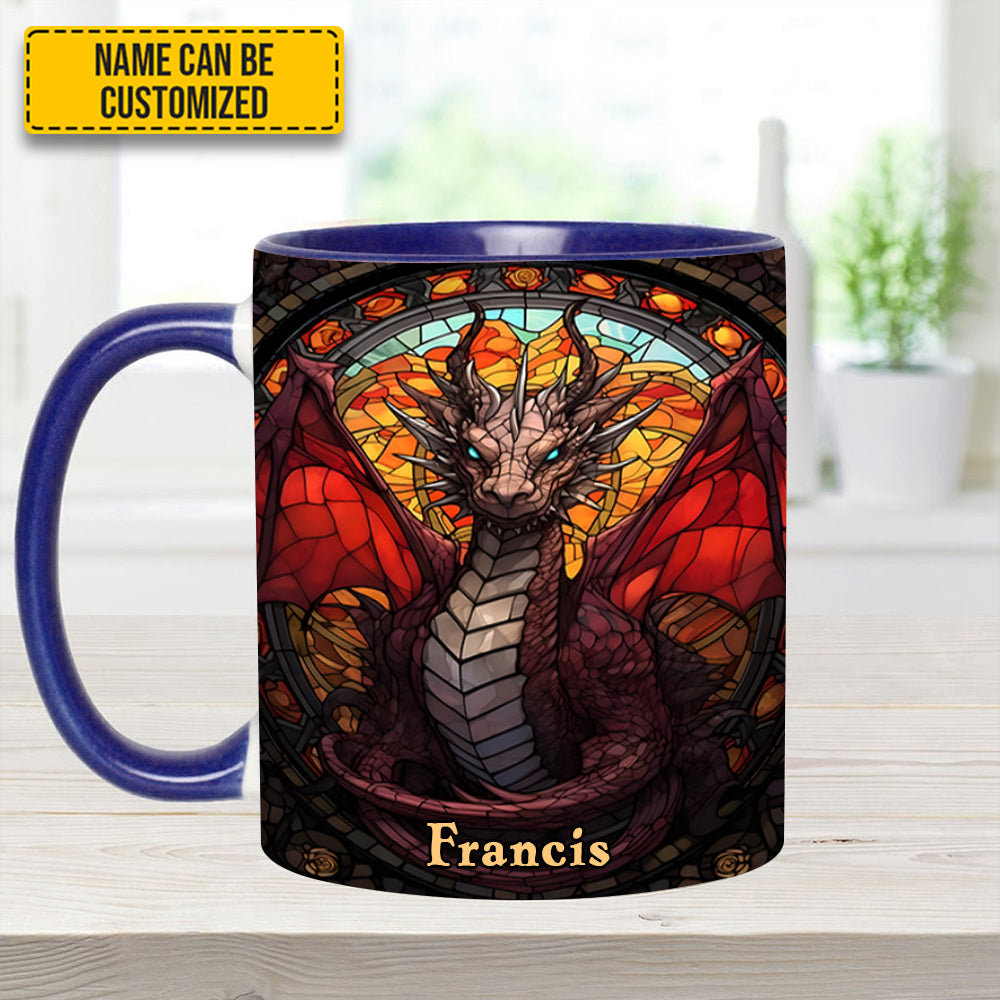 Fantasy Dragon Personalized Accent Mug Dragonfly Gifts For Mom - Image 13
