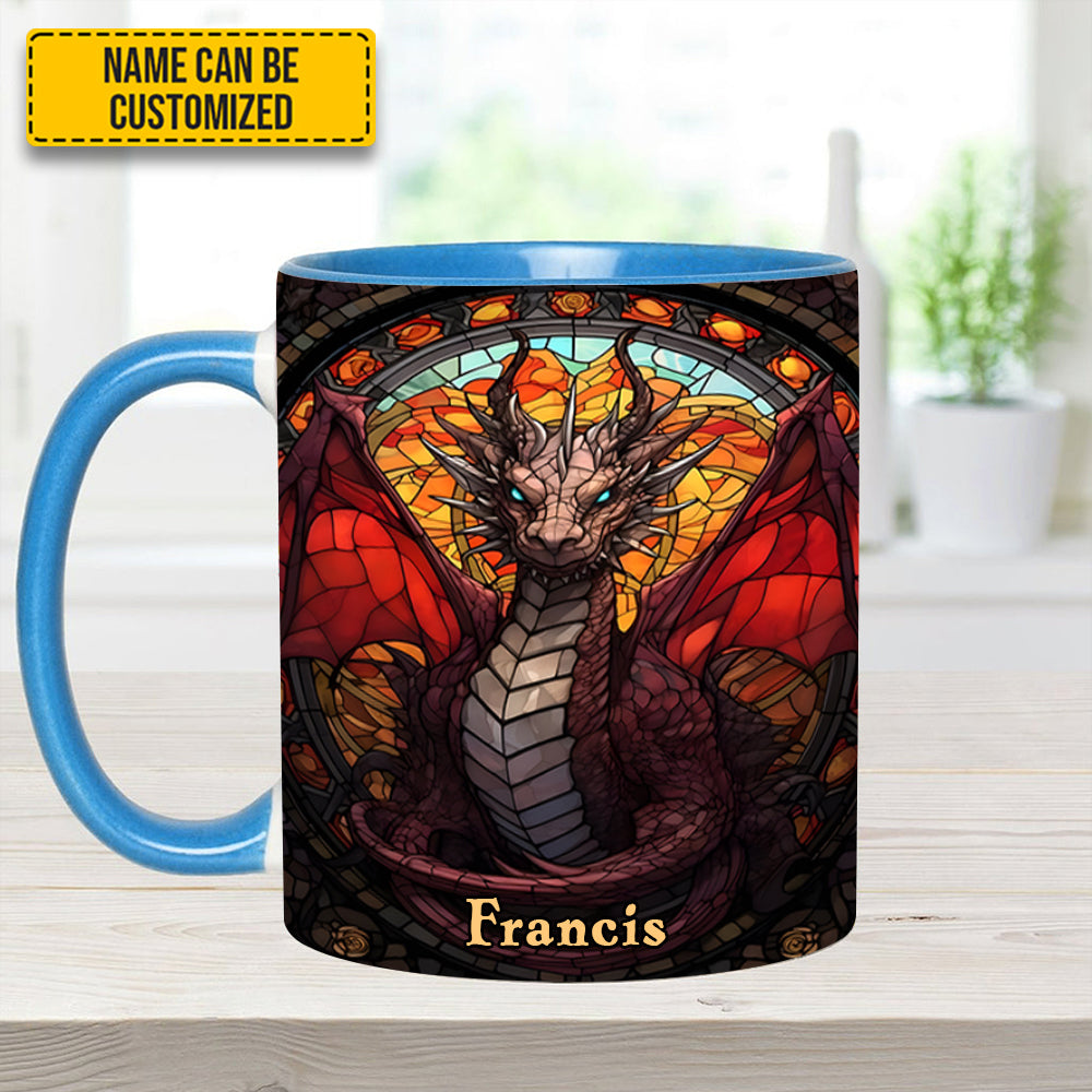 Fantasy Dragon Personalized Accent Mug Dragonfly Gifts For Mom - Image 12