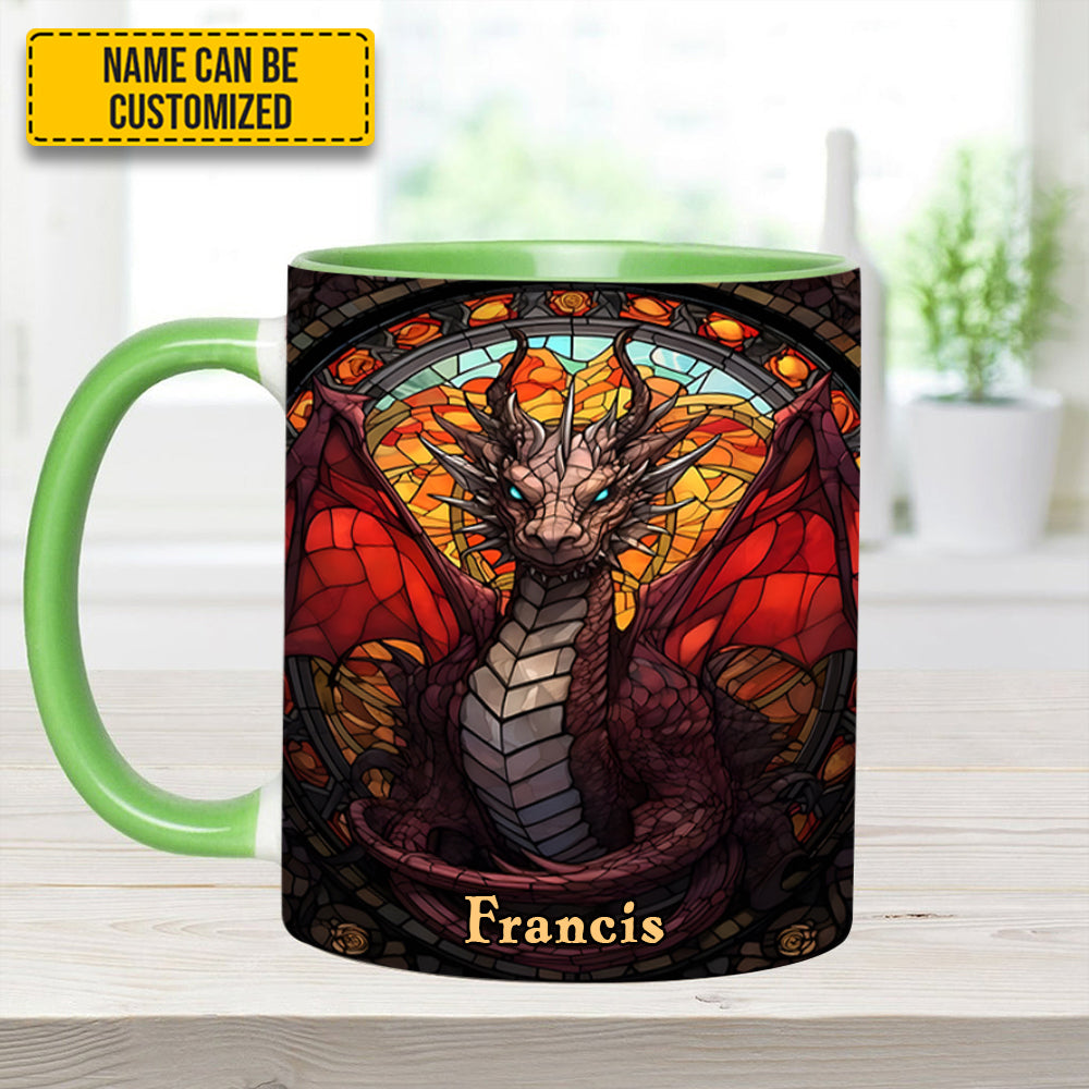 Fantasy Dragon Personalized Accent Mug Dragonfly Gifts For Mom - Image 11