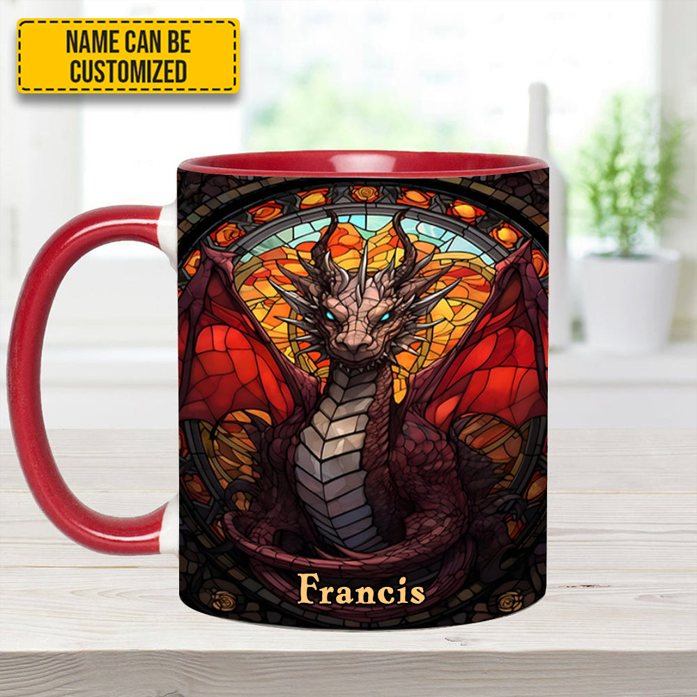Fantasy Dragon Personalized Accent Mug Dragonfly Gifts For Mom - Image 10