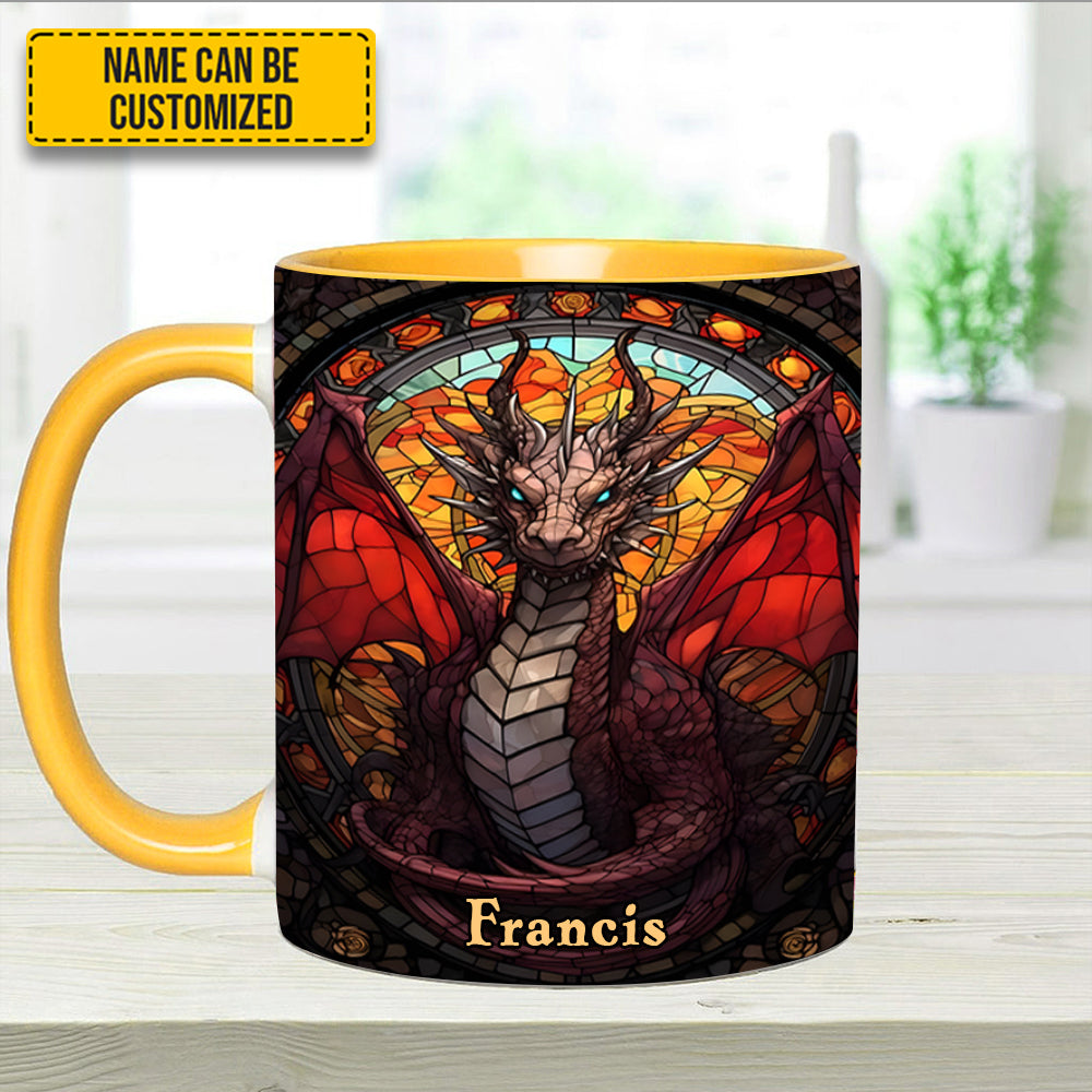 Fantasy Dragon Personalized Accent Mug Dragonfly Gifts For Mom - Image 7