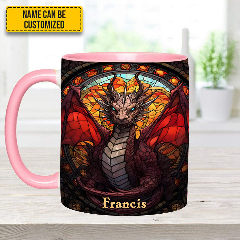 Fantasy Dragon Personalized Accent Mug Dragonfly Gifts For Mom - Image 6