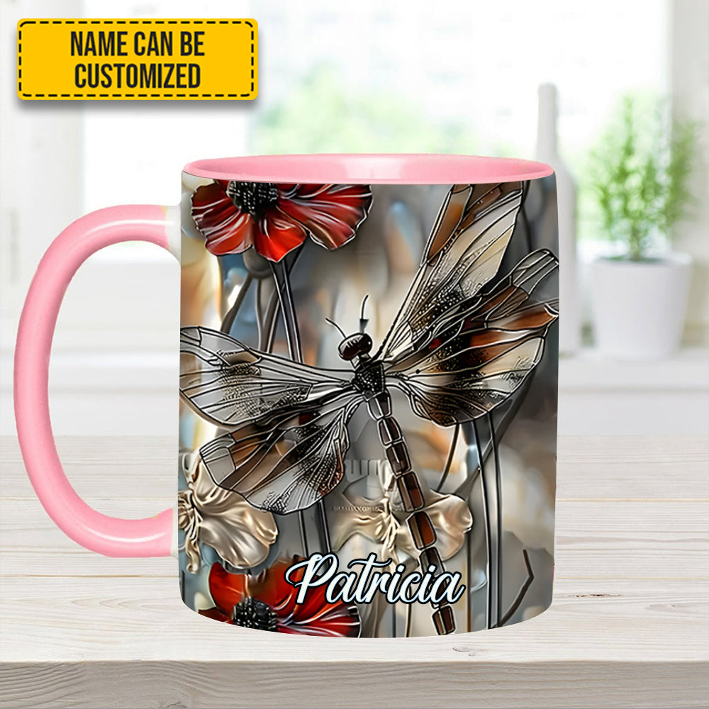 Fantasy Dragonfly Personalized Accent Mug Gift For Dragonfly Lovers - Image 11