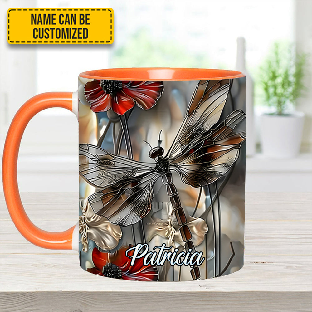 Fantasy Dragonfly Personalized Accent Mug Gift For Dragonfly Lovers - Image 10