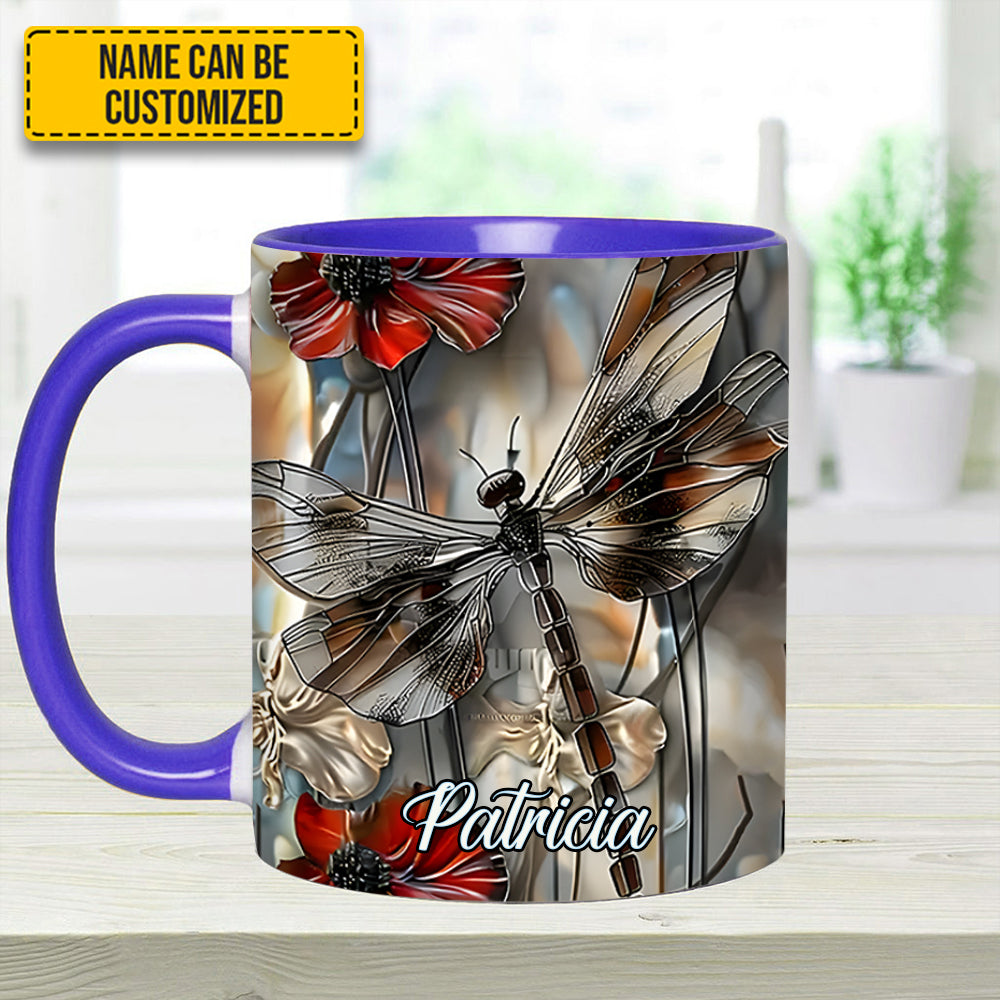 Fantasy Dragonfly Personalized Accent Mug Gift For Dragonfly Lovers - Image 13