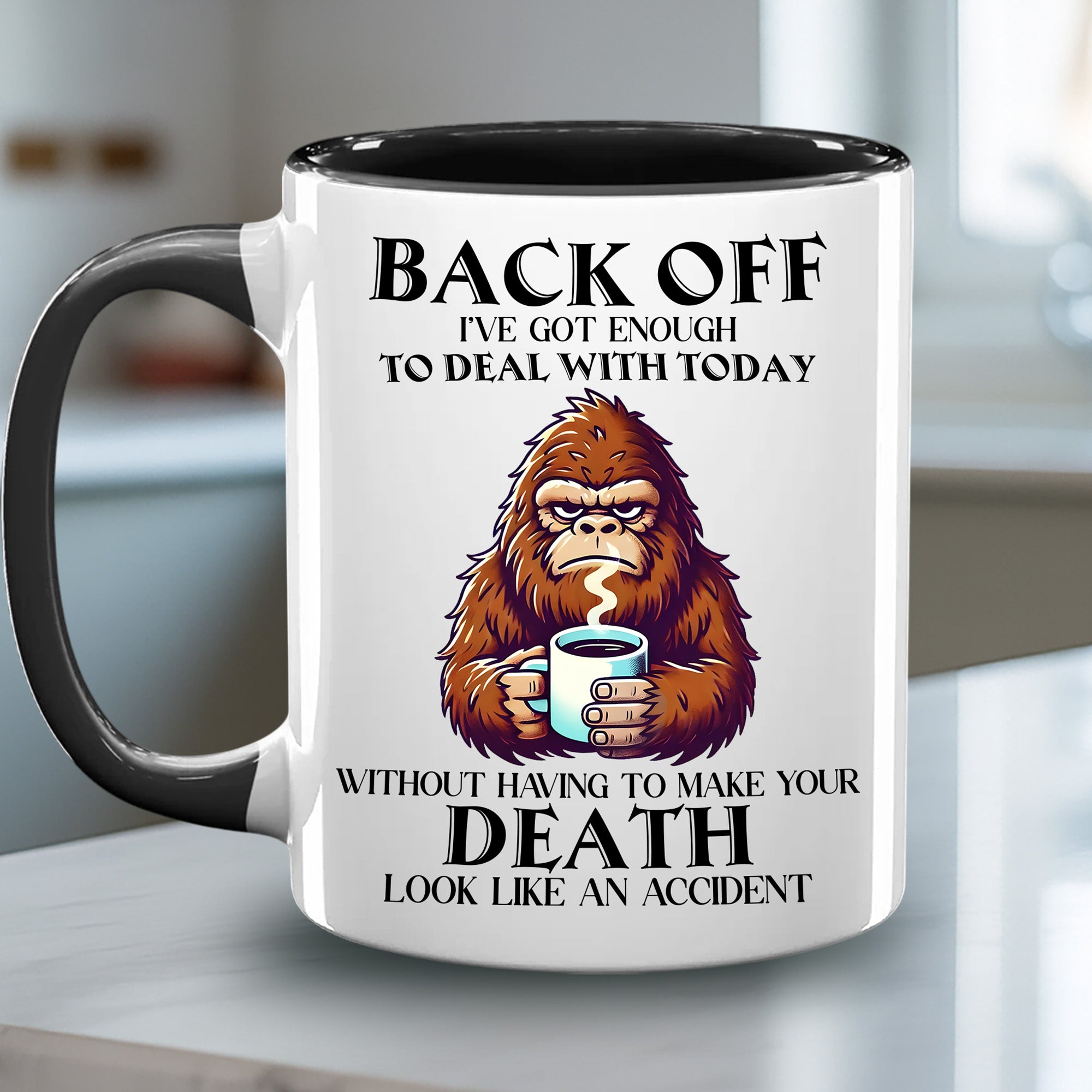 Funny Bigfoot Coffee Accent Mug Gifts For Bigfoot Lovers