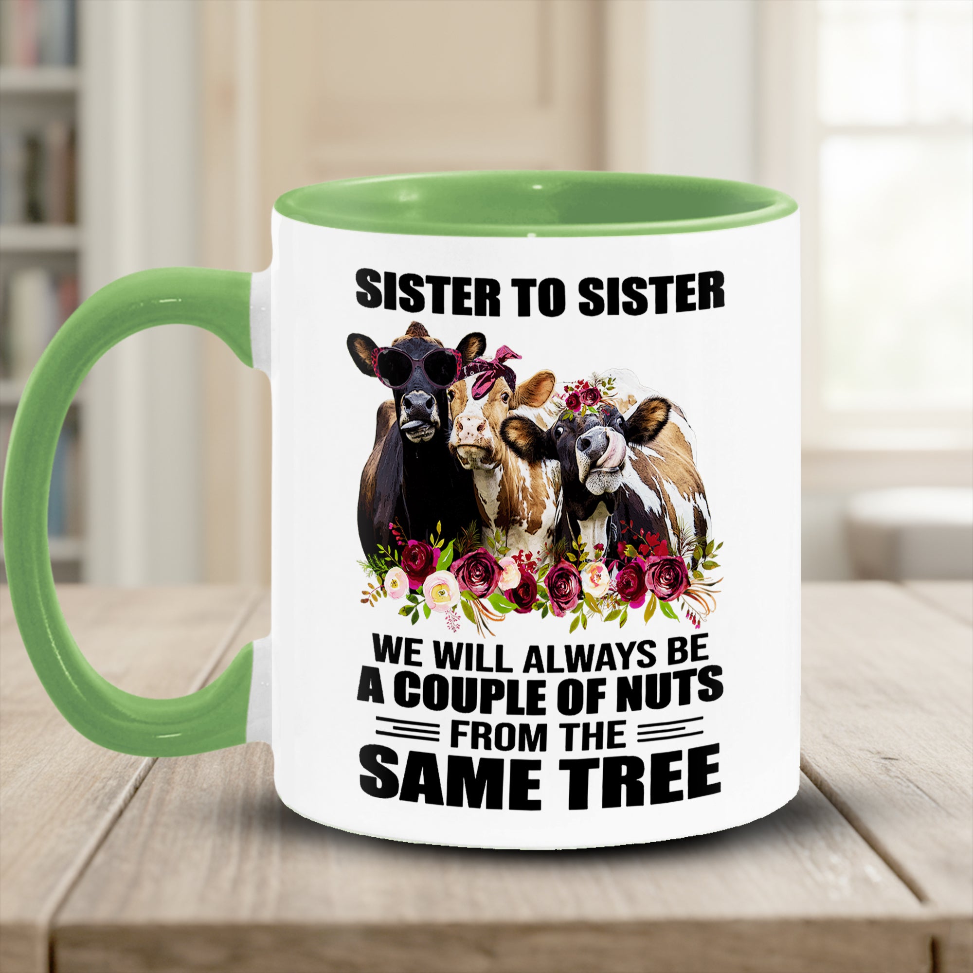 Funny Cow Accent Mug Sister To Sister Best Gifts For Cow Lovers - Image 2