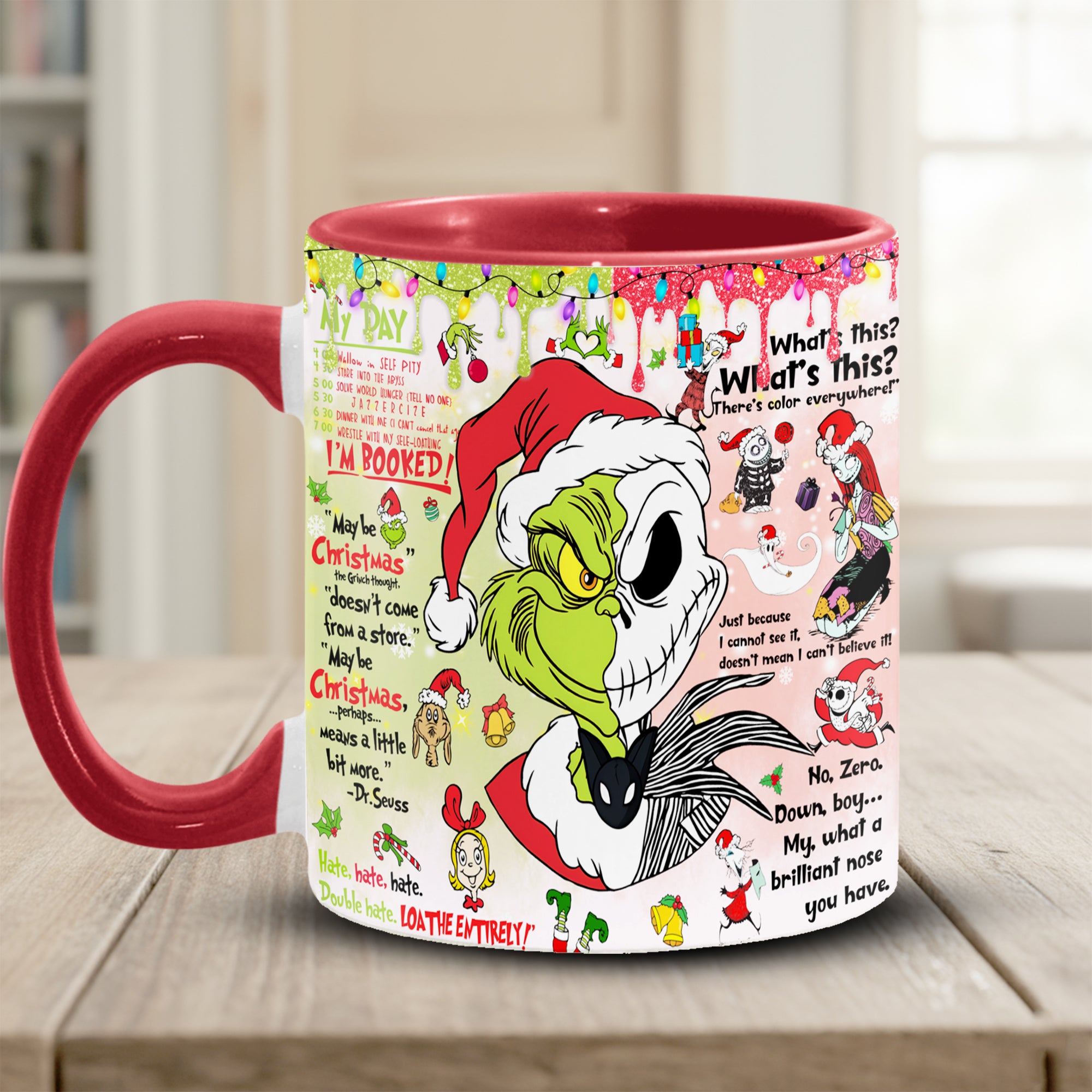 Funny Green Christmas Accent Mug Christmas Gifts For My Wife - Image 7