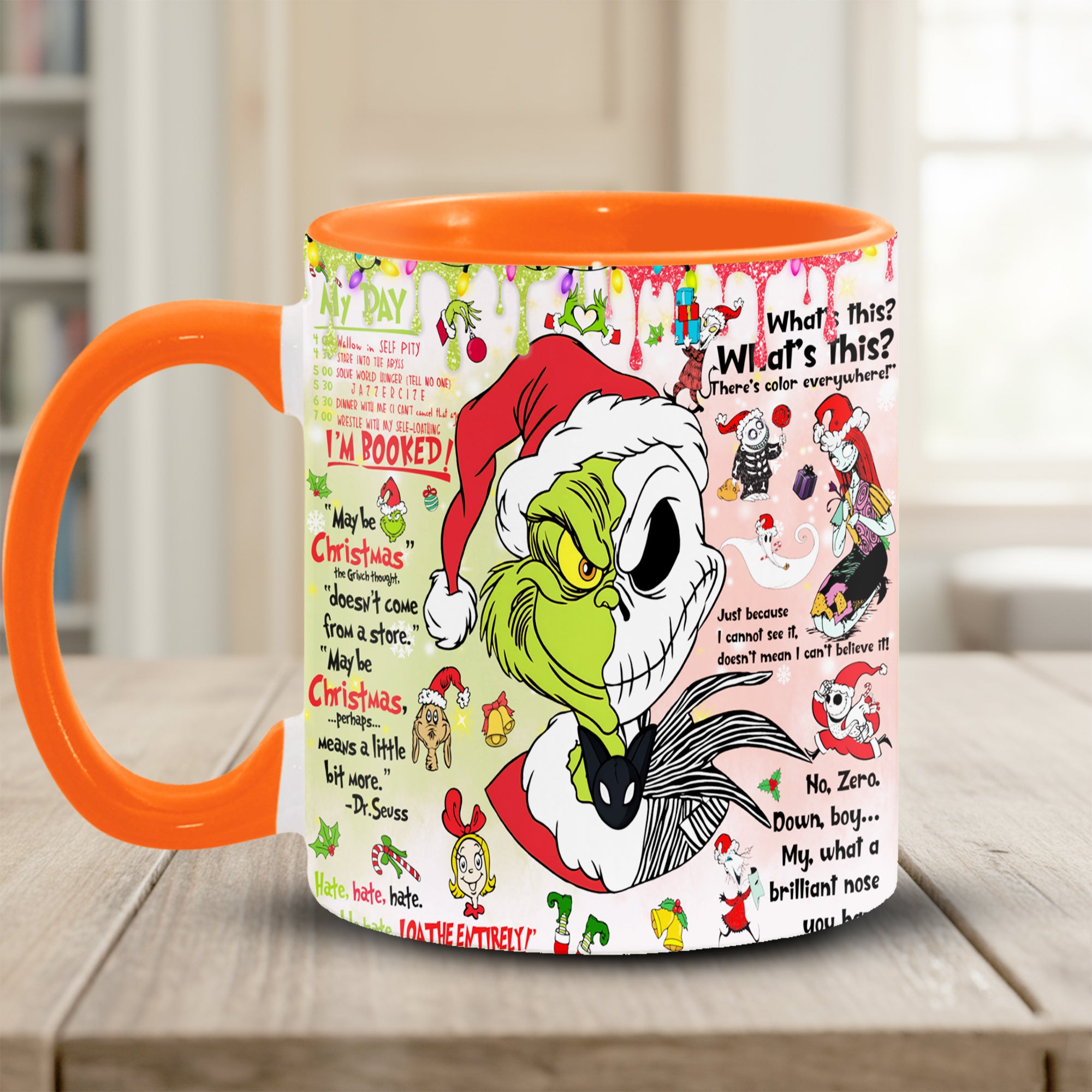 Funny Green Christmas Accent Mug Christmas Gifts For My Wife - Image 6