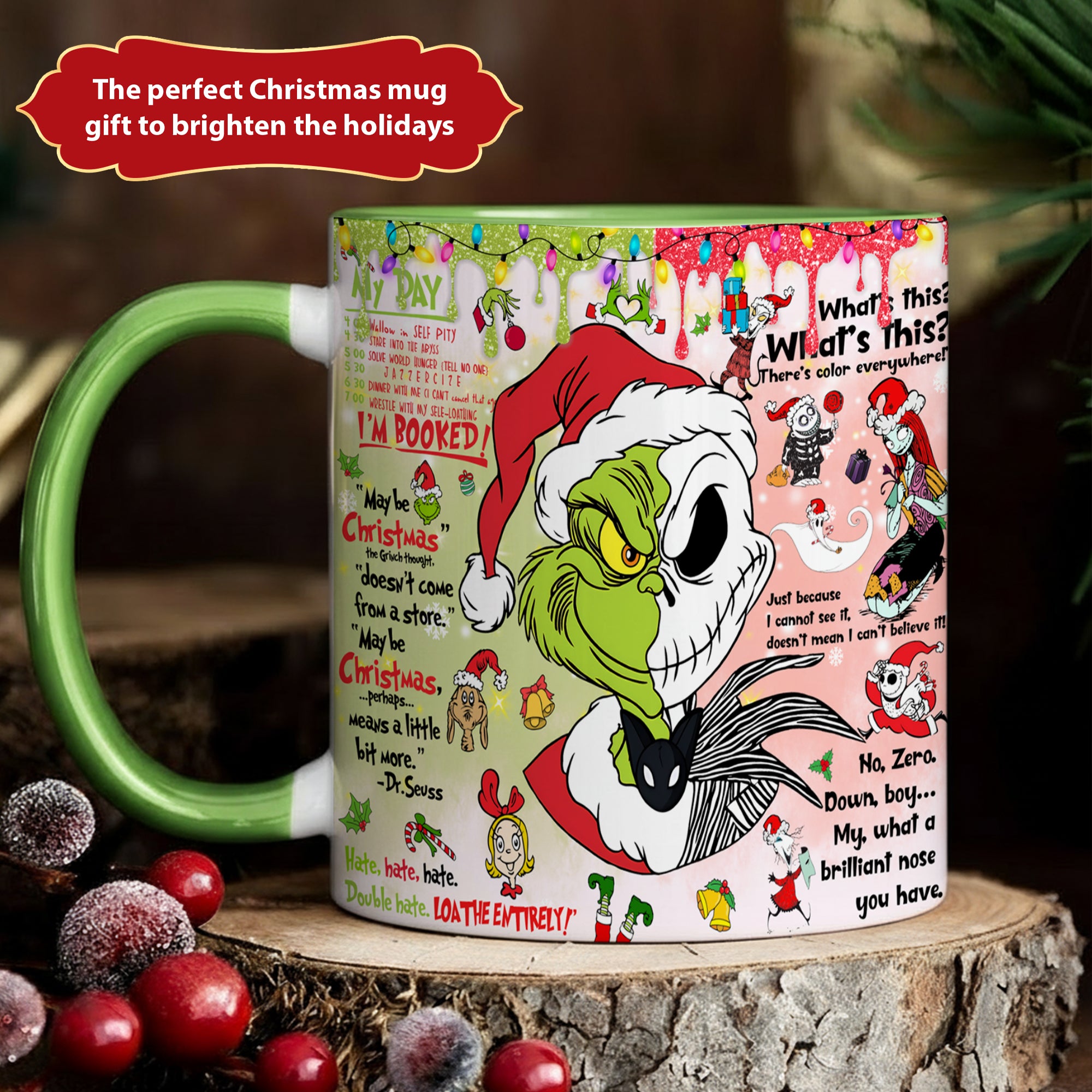 Funny Green Christmas Accent Mug Christmas Gifts For My Wife