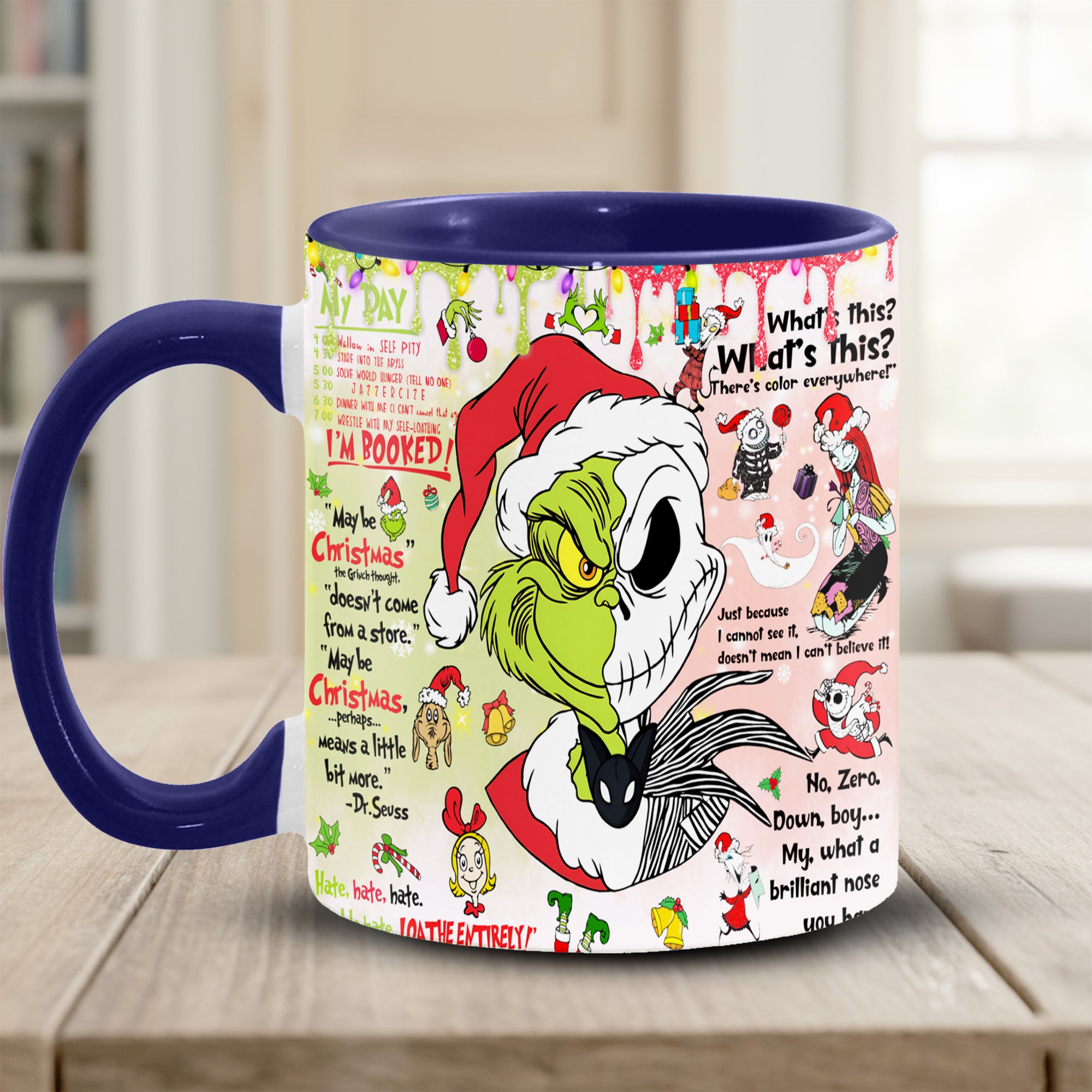 Funny Green Christmas Accent Mug Christmas Gifts For My Wife - Image 8
