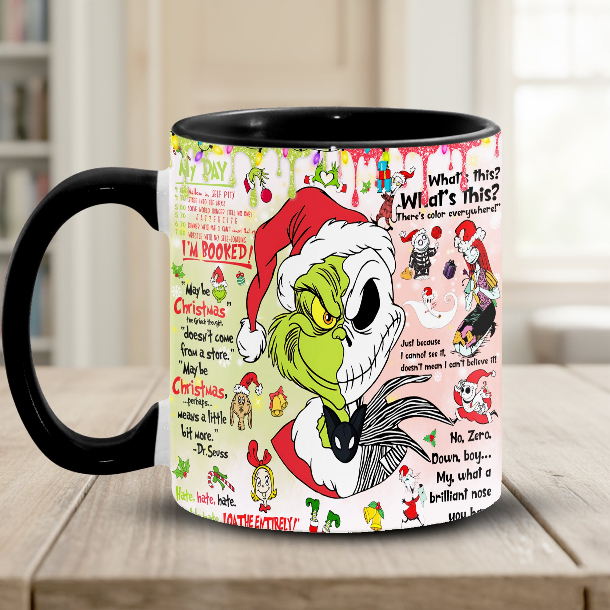 Funny Green Christmas Accent Mug Christmas Gifts For My Wife - Image 2