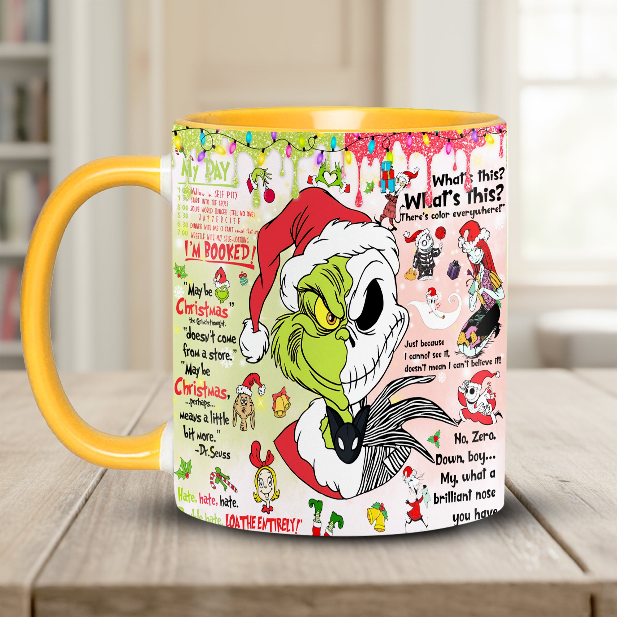 Funny Green Christmas Accent Mug Christmas Gifts For My Wife - Image 3