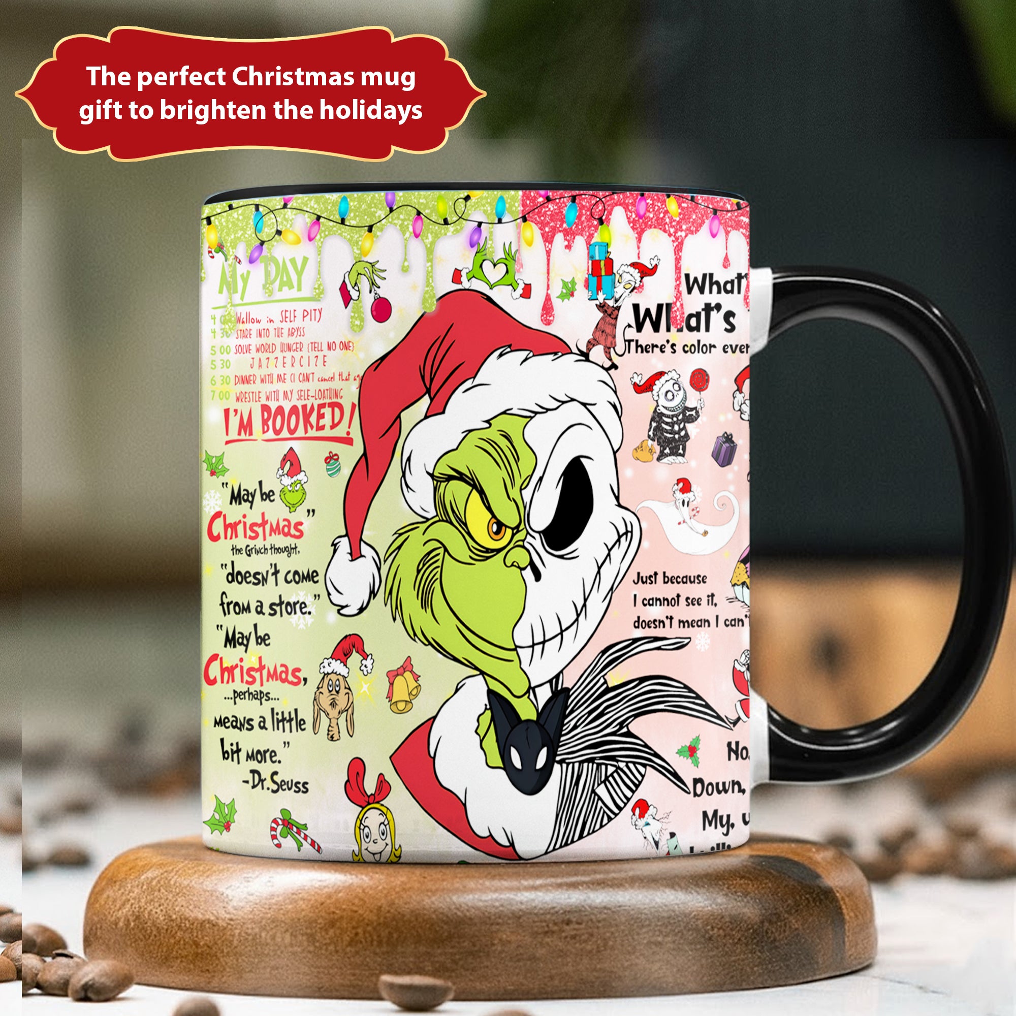 Funny Green Christmas Accent Mug Christmas Gifts For My Wife - Image 11