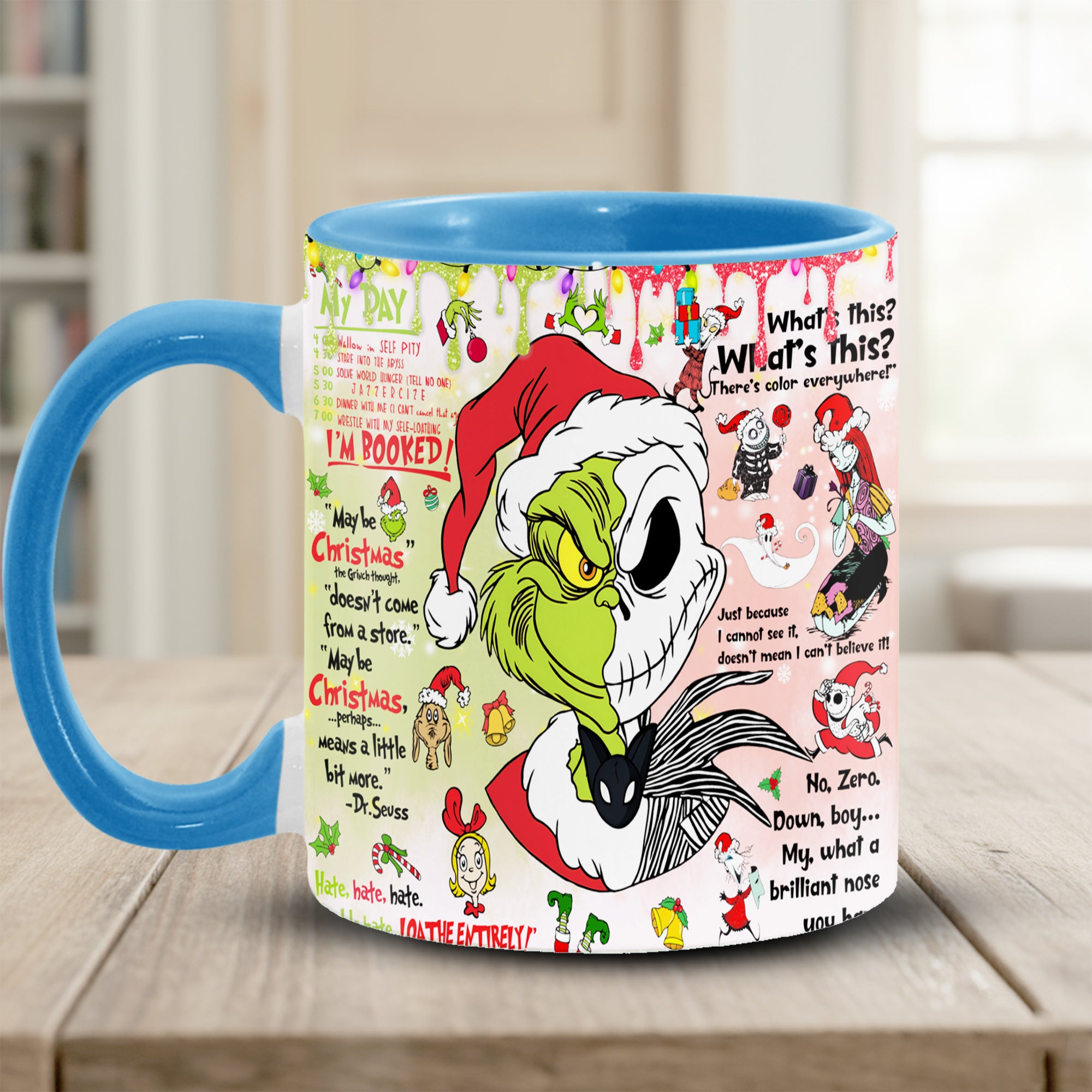 Funny Green Christmas Accent Mug Christmas Gifts For My Wife - Image 5