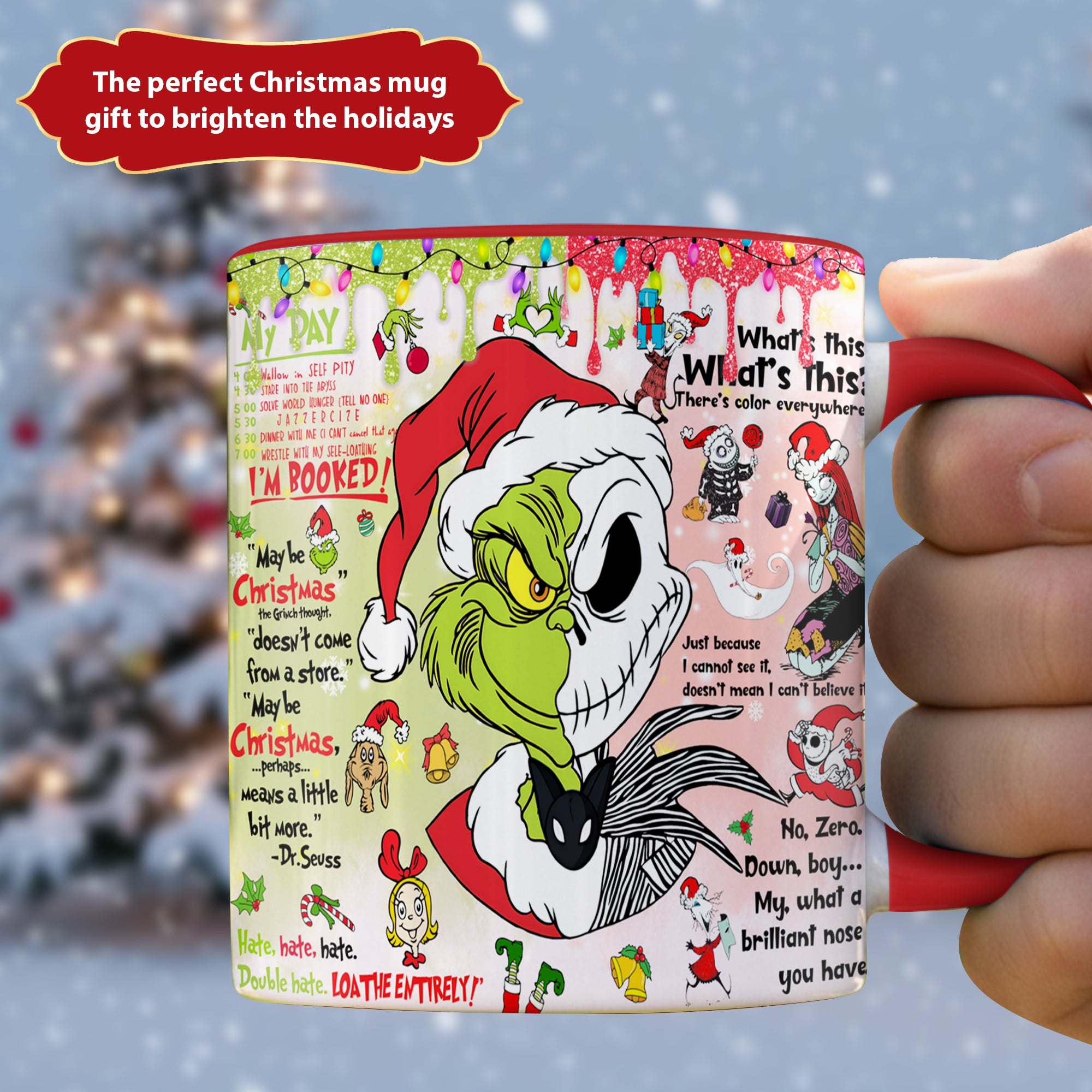 Funny Green Christmas Accent Mug Christmas Gifts For My Wife - Image 10