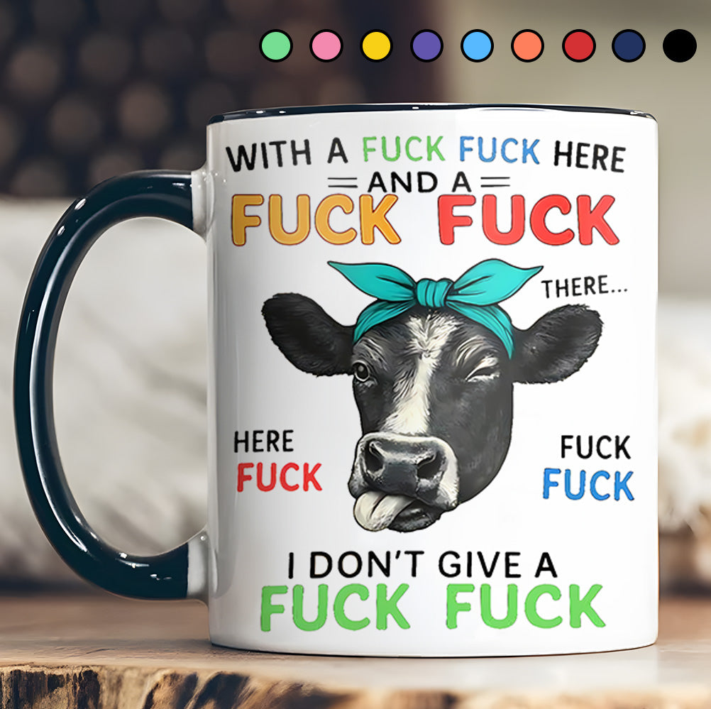 Funny Highland Cow Accent Mug Gifts For Highland Cow Lovers