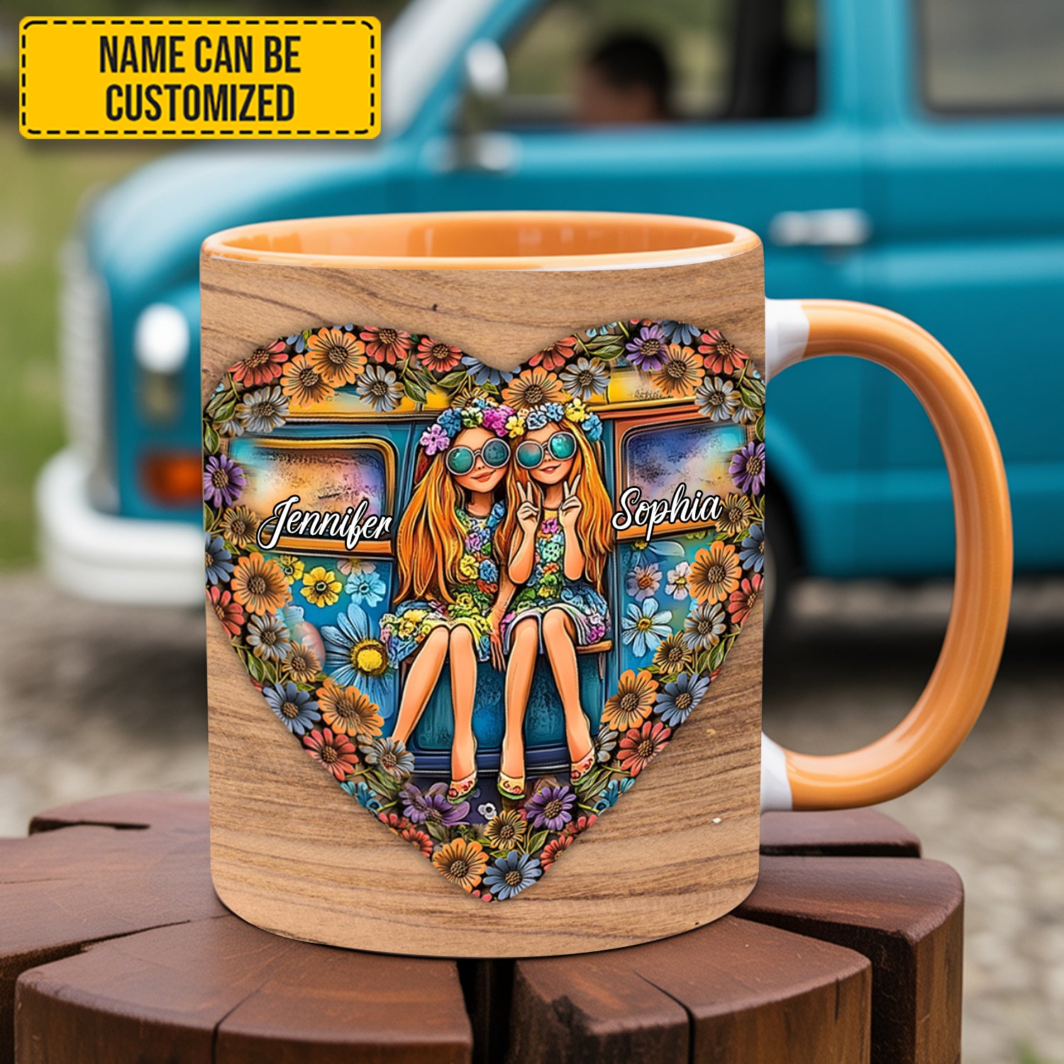 Hippie Personalized Accent Mug Gifts For Hippie Boyfriend - Image 4