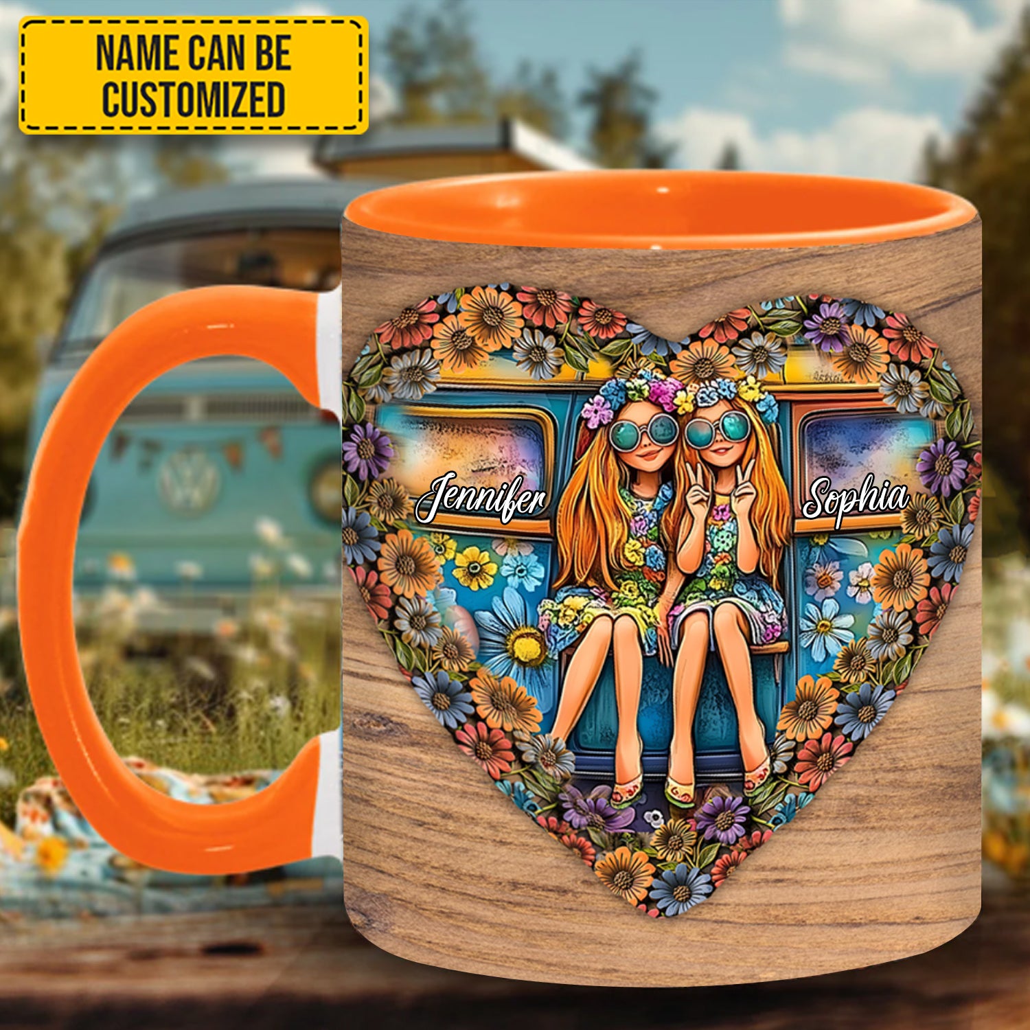 Hippie Personalized Accent Mug Gifts For Hippie Boyfriend - Image 3
