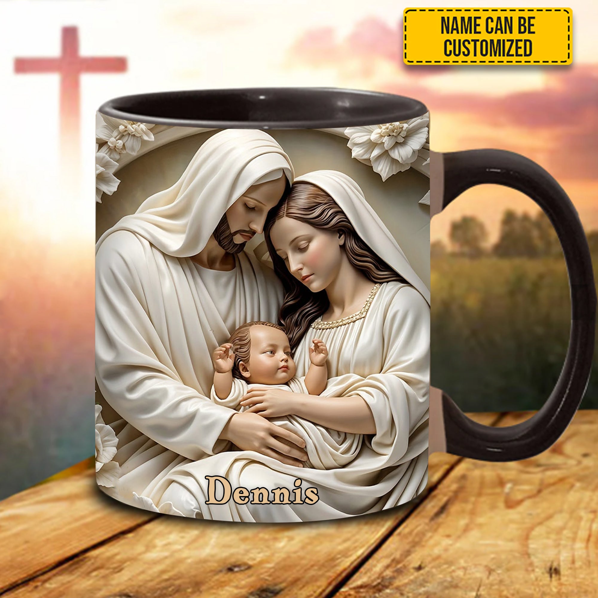 Holy Family Personalized Accent Mug Best Gift For Boyfriends - Image 4