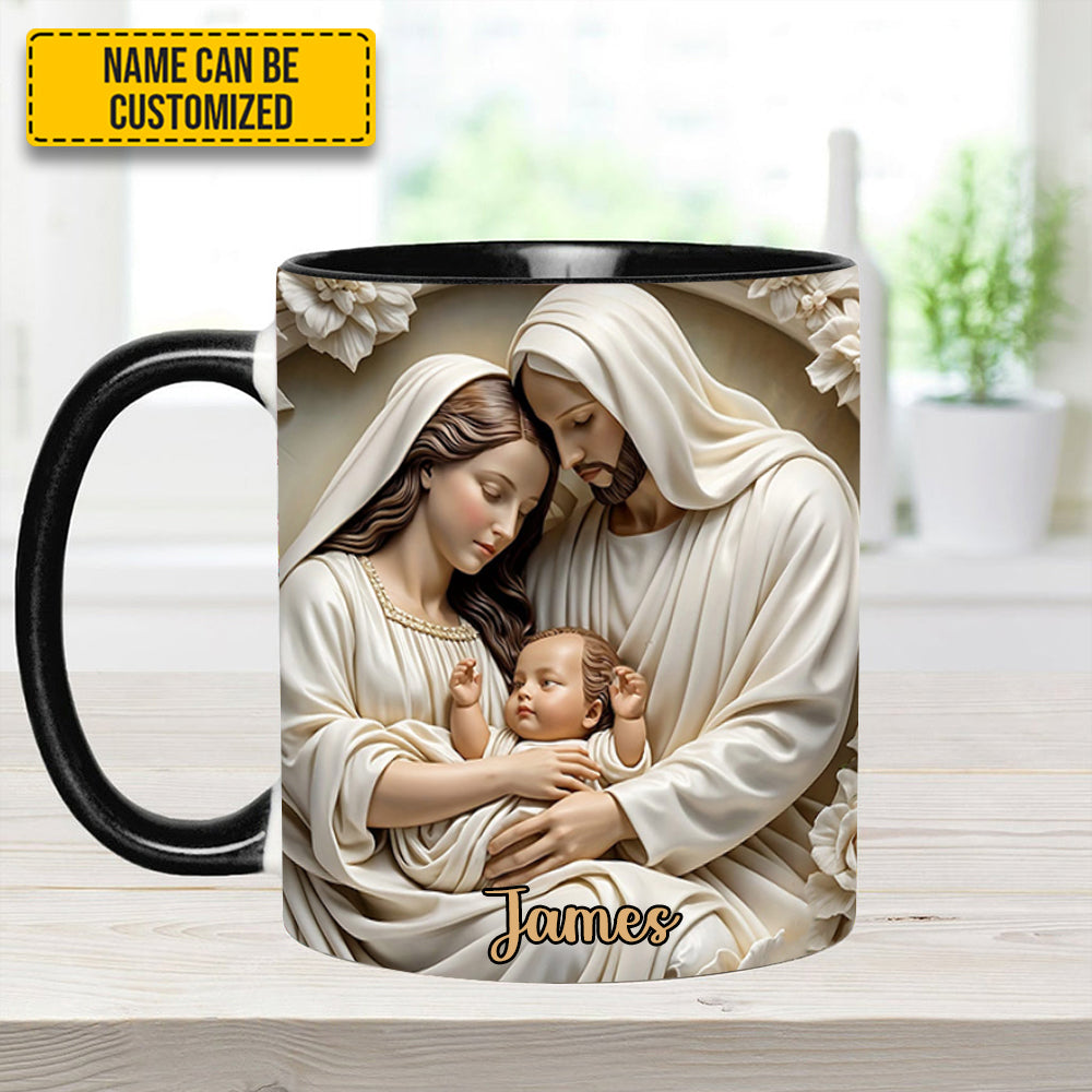 Holy Family Personalized Accent Mug Best Gift For Boyfriends - Image 2