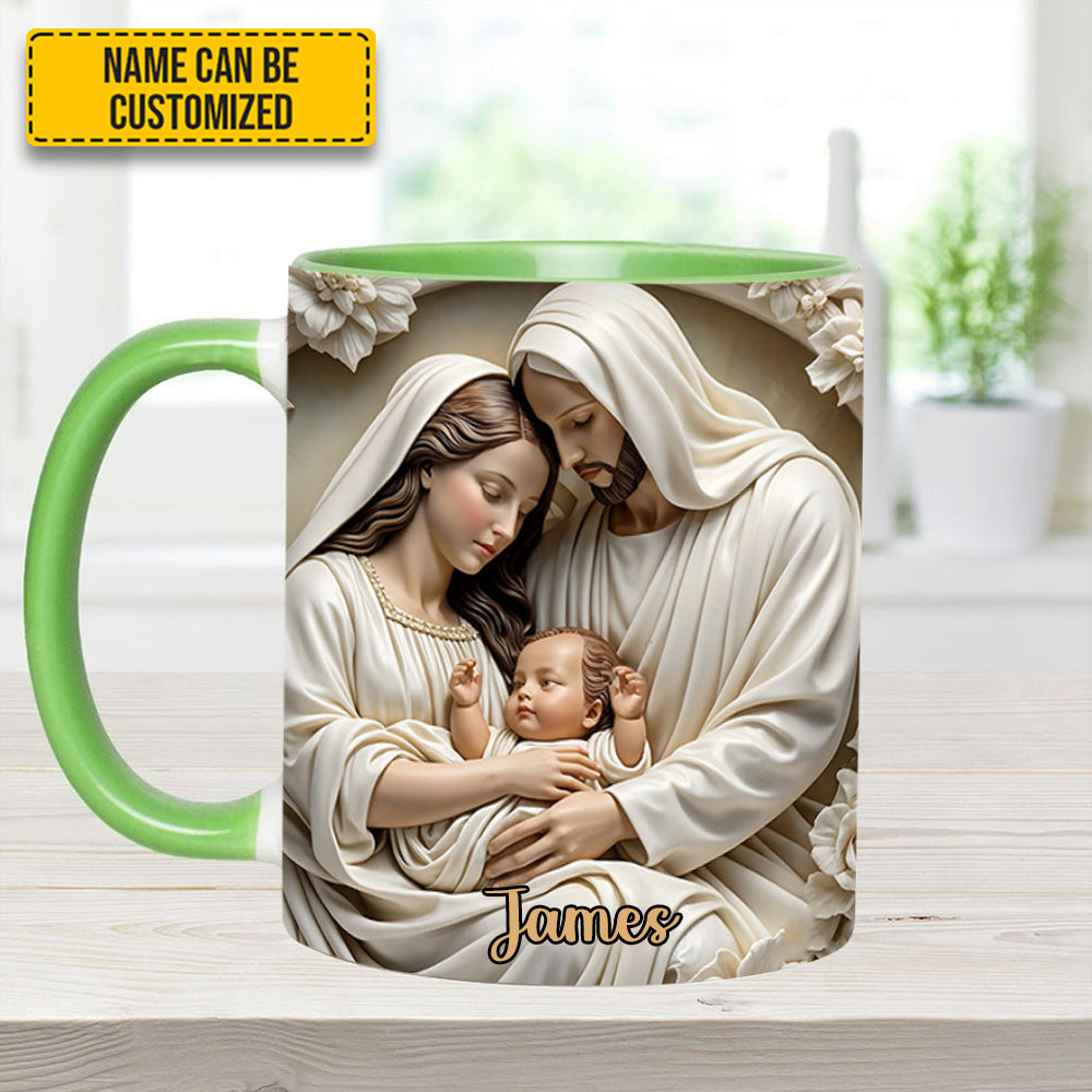 Holy Family Personalized Accent Mug Best Gift For Boyfriends - Image 6