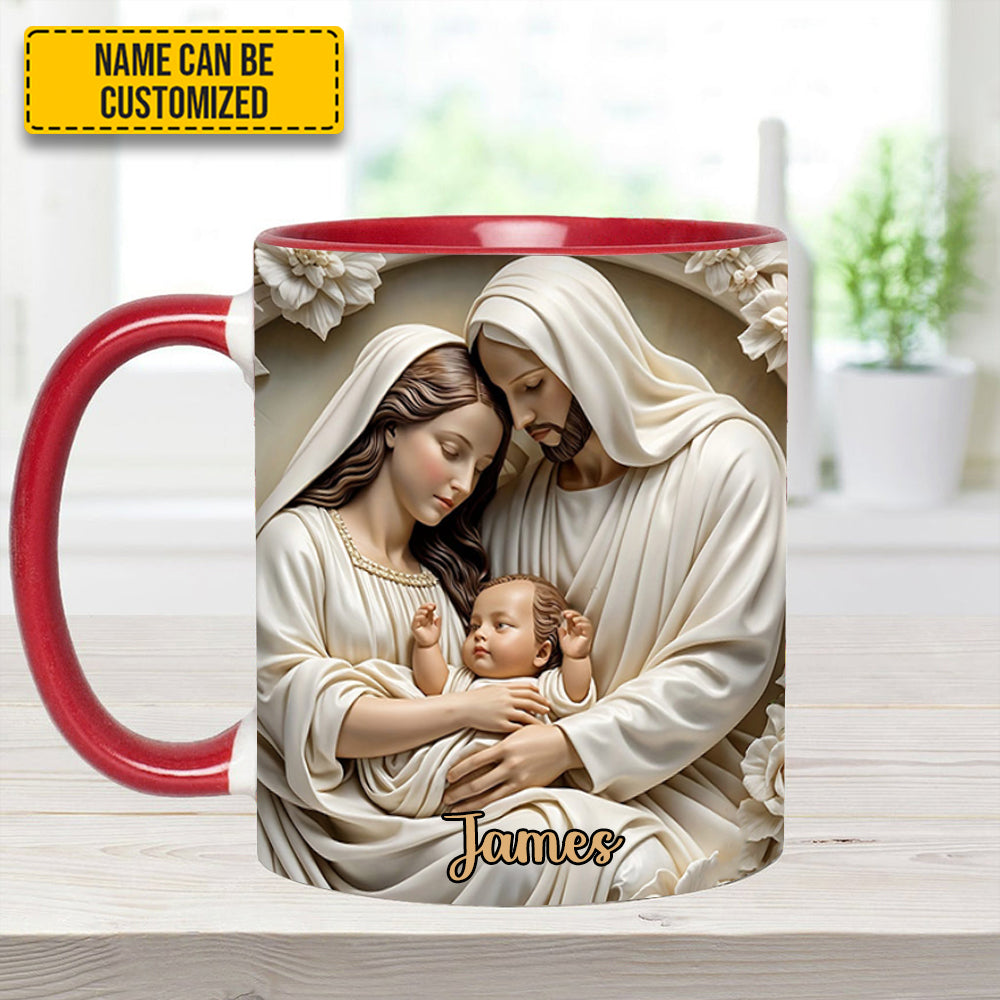 Holy Family Personalized Accent Mug Best Gift For Boyfriends - Image 5